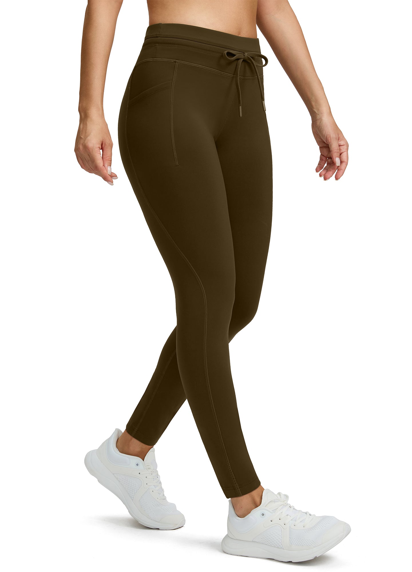 Fleece Lined Hiking Ski Leggings Tummy Control
