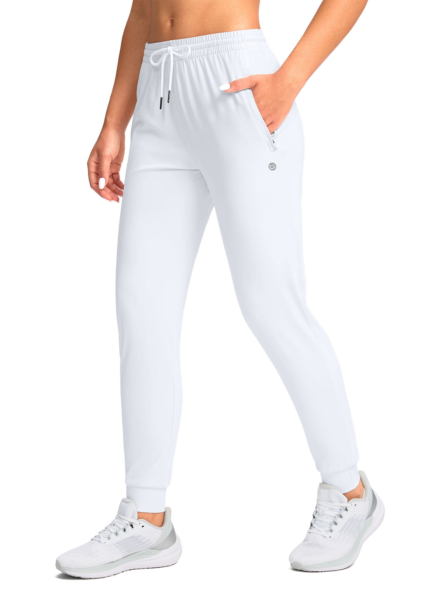 Stretch Drawstring Running Sweatpants with Pockets