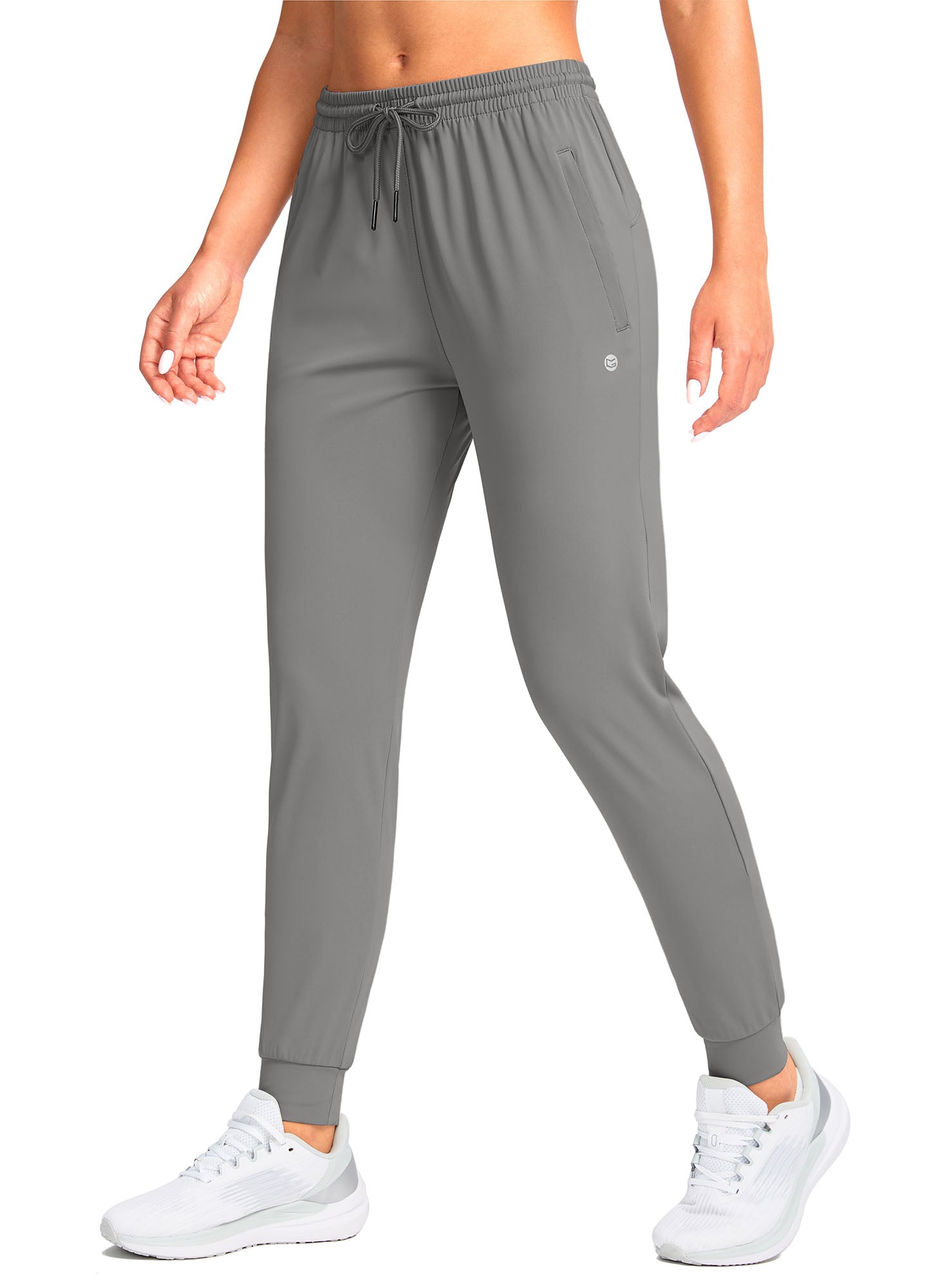 Stretch Drawstring Running Sweatpants with Pockets