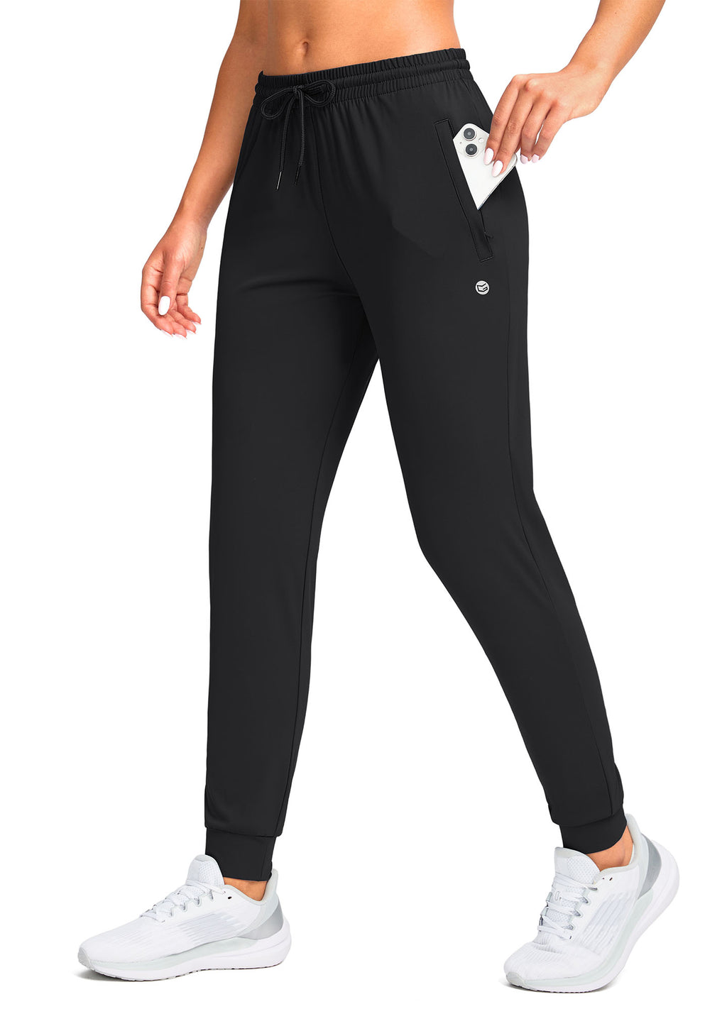 Stretch Drawstring Running Sweatpants with Pockets
