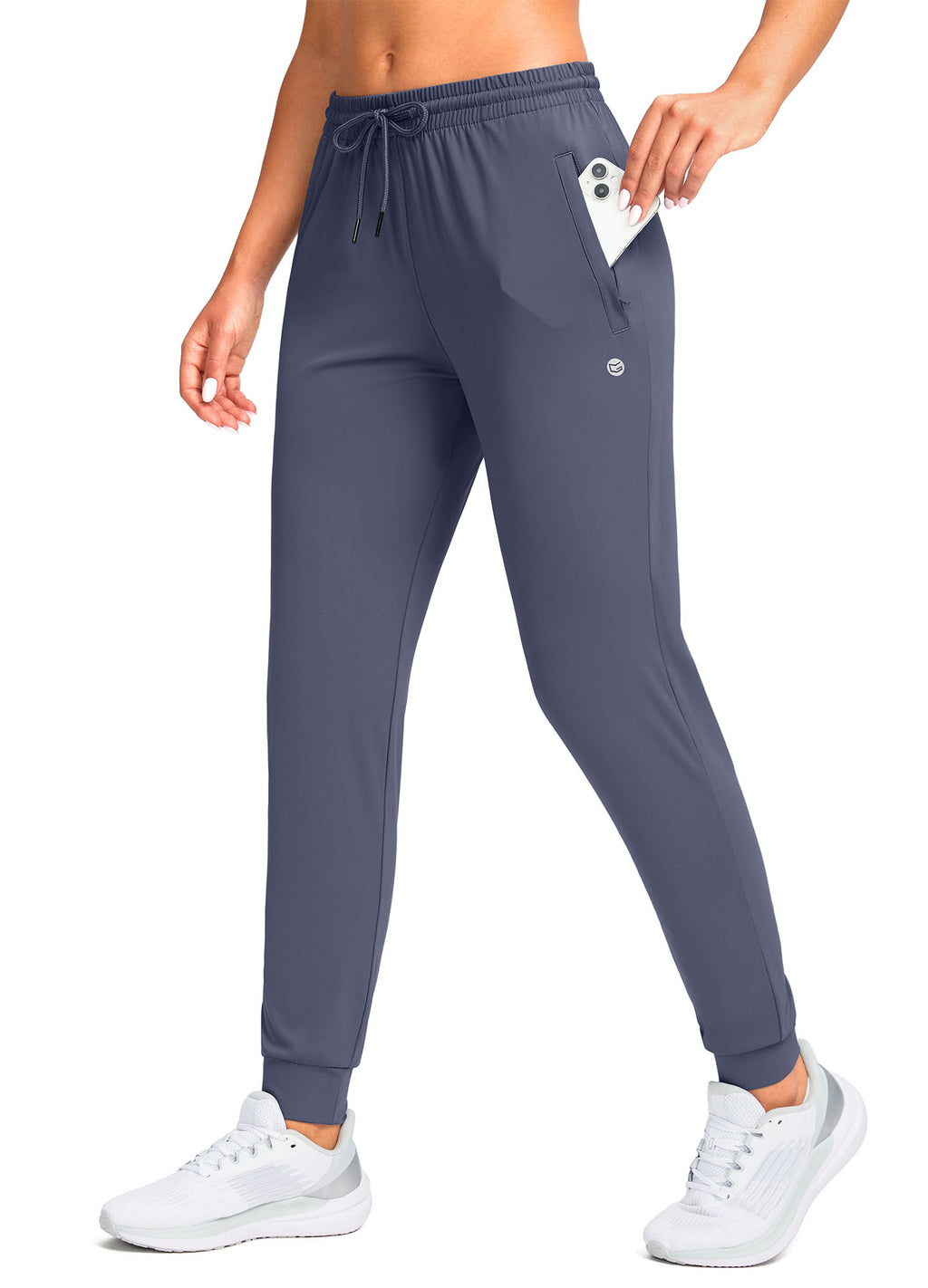 Stretch Drawstring Running Sweatpants with Pockets