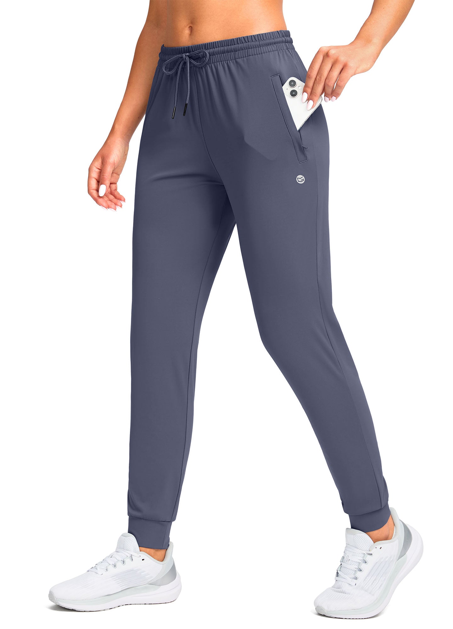 Stretch Drawstring Running Sweatpants with Pockets