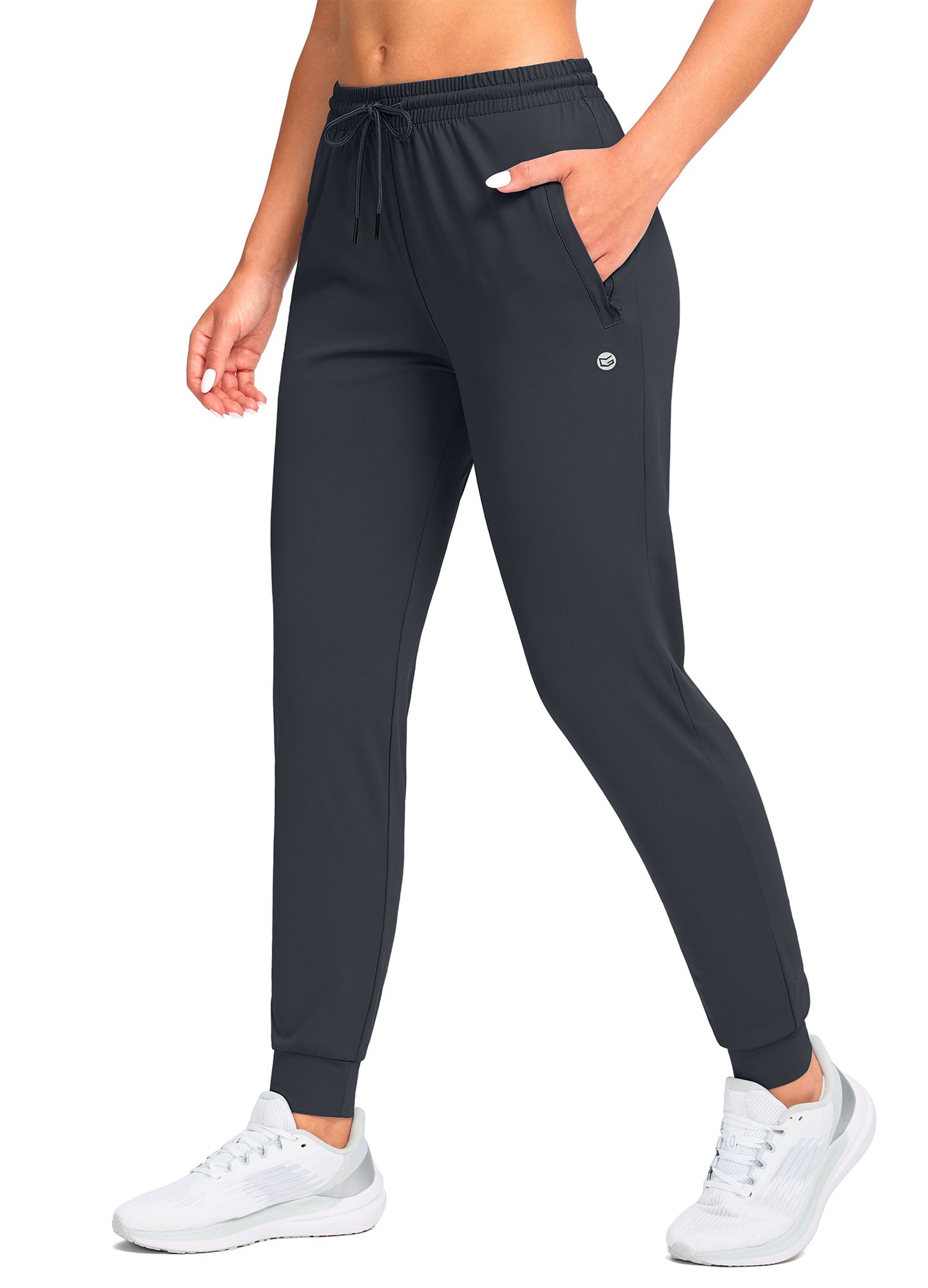 Stretch Drawstring Running Sweatpants with Pockets