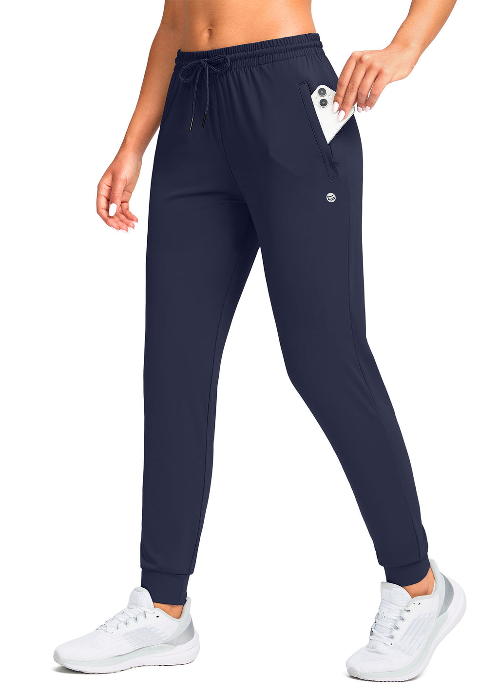 Stretch Drawstring Running Sweatpants with Pockets