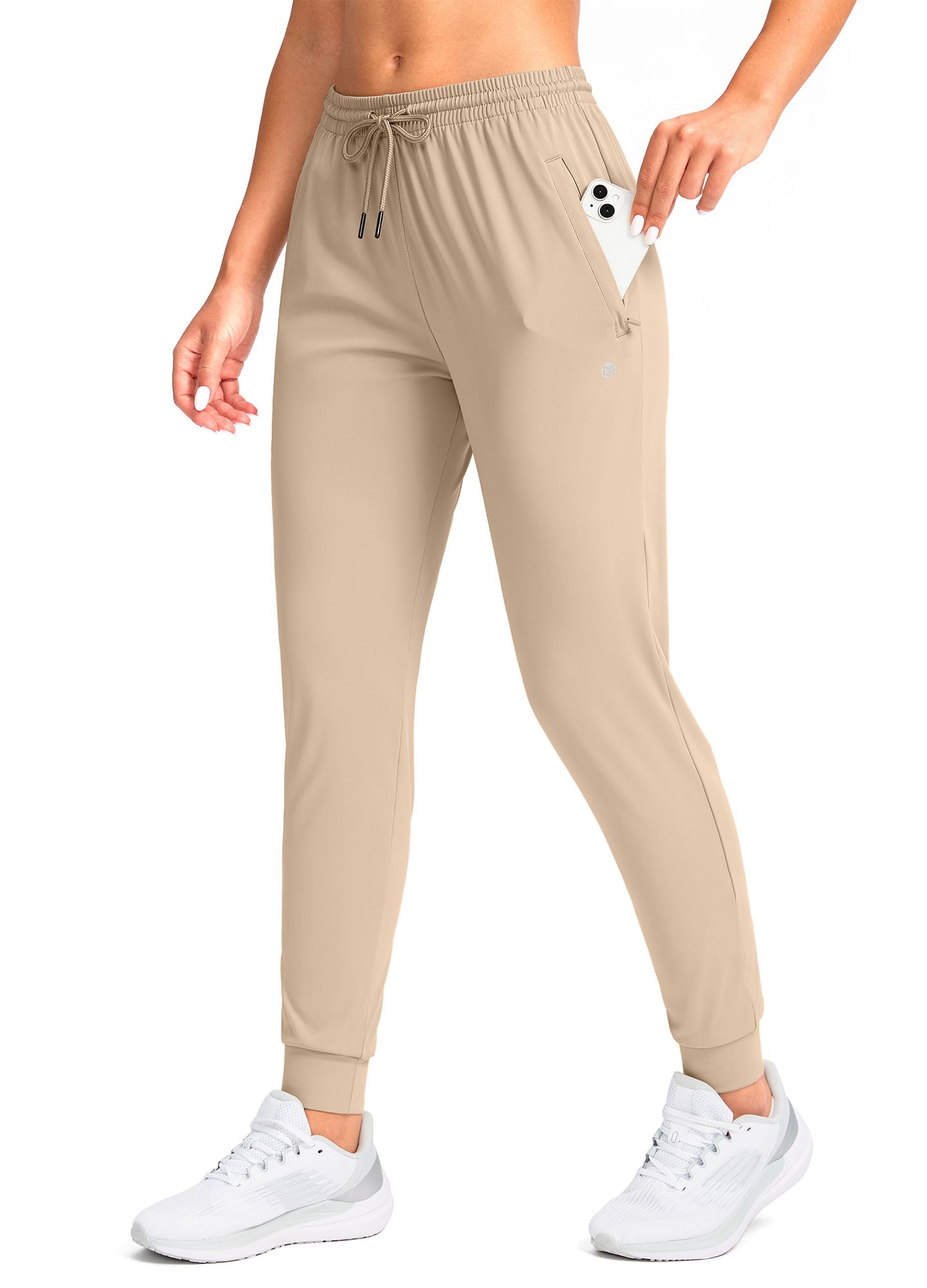 Stretch Drawstring Running Sweatpants with Pockets