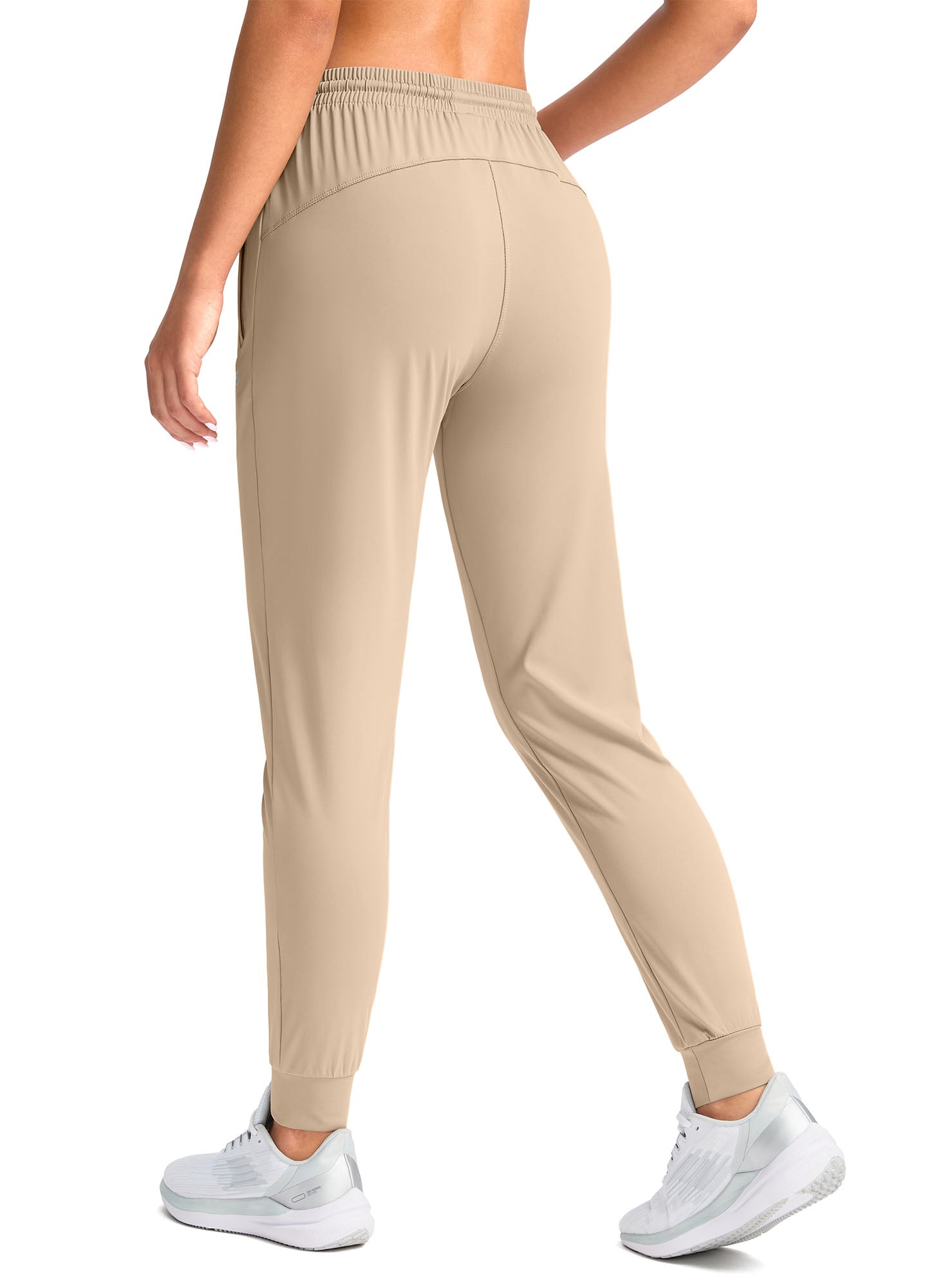 Stretch Drawstring Running Sweatpants with Pockets