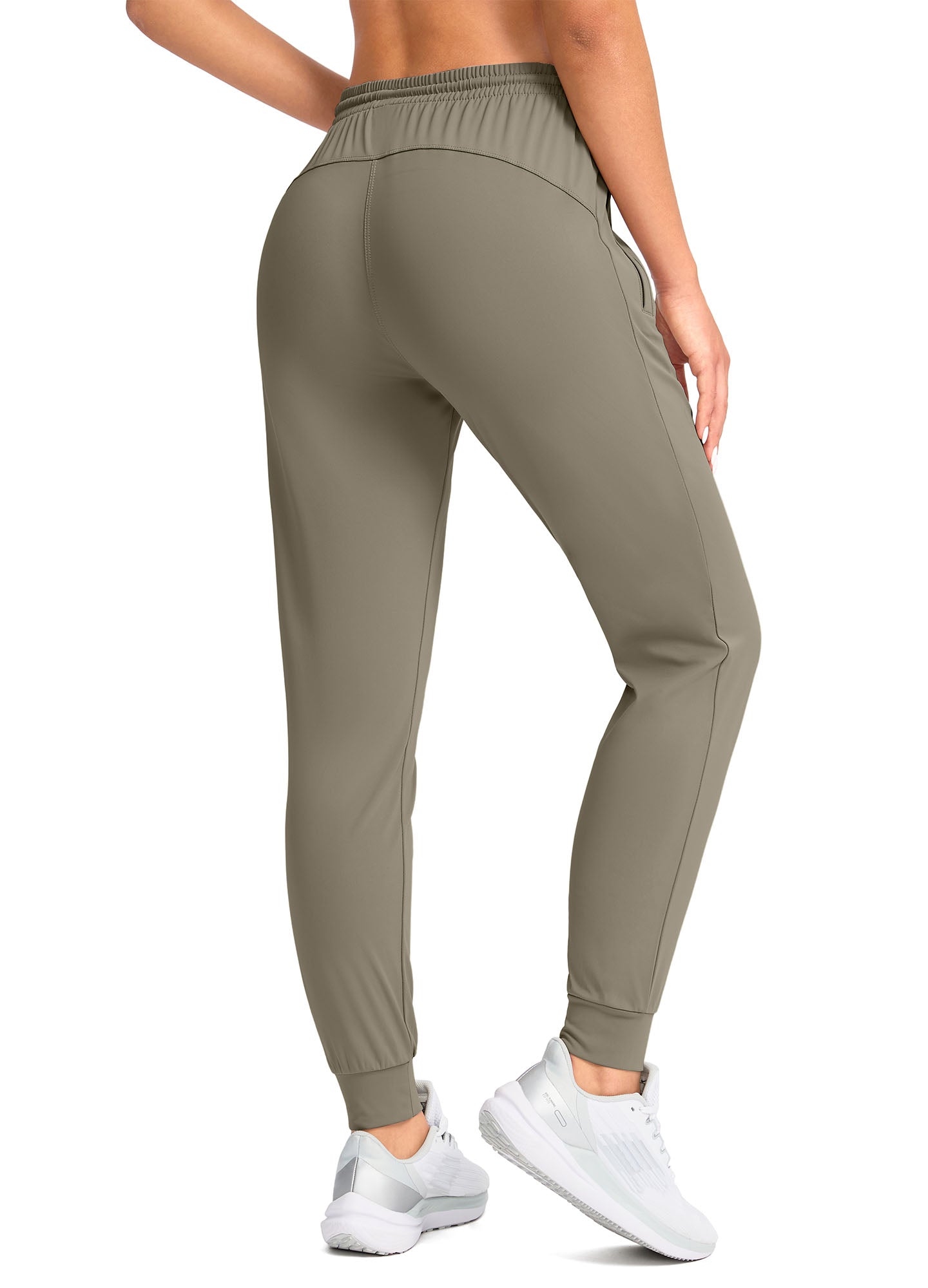 Stretch Drawstring Running Sweatpants with Pockets