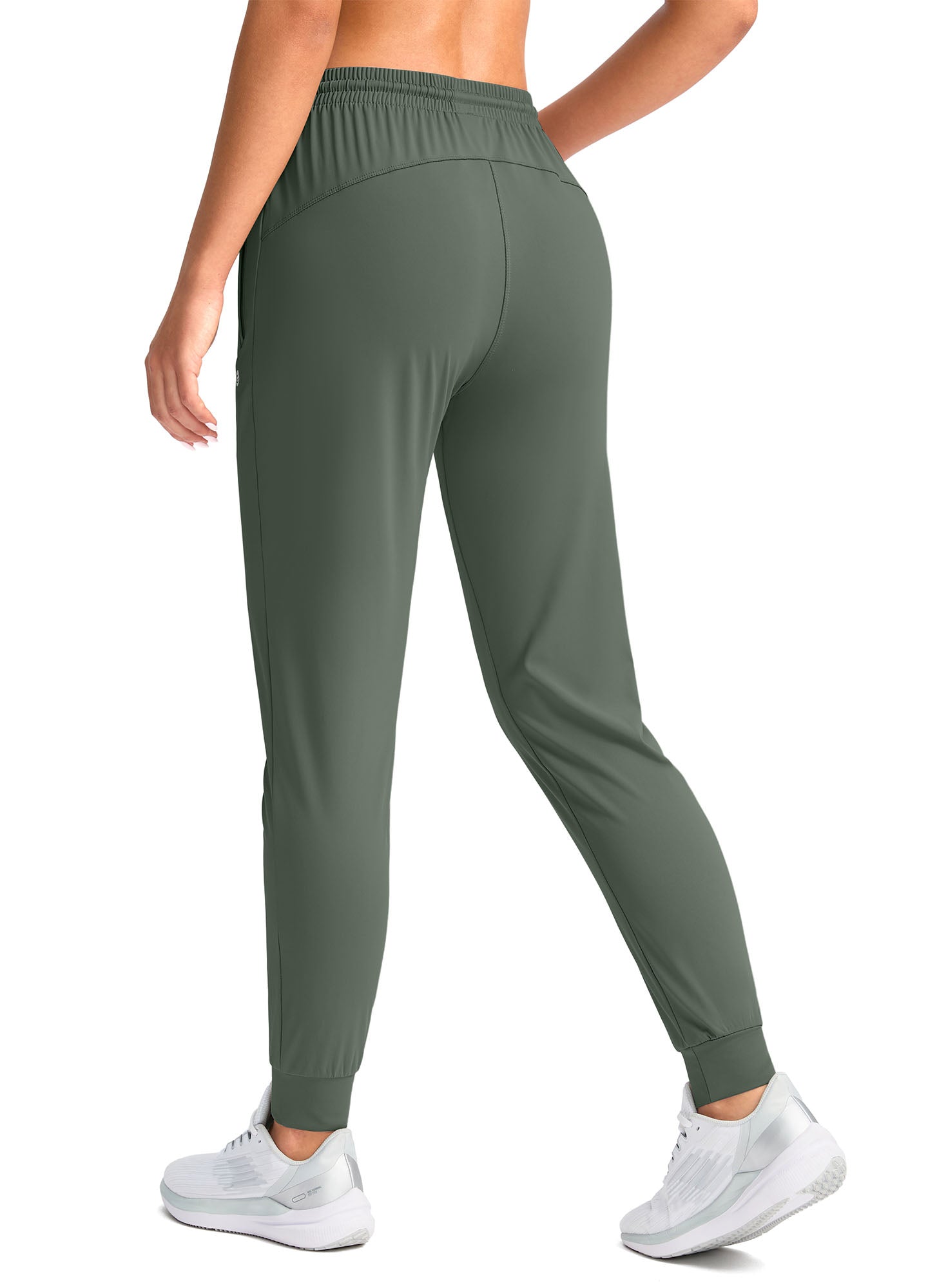 Stretch Drawstring Running Sweatpants with Pockets