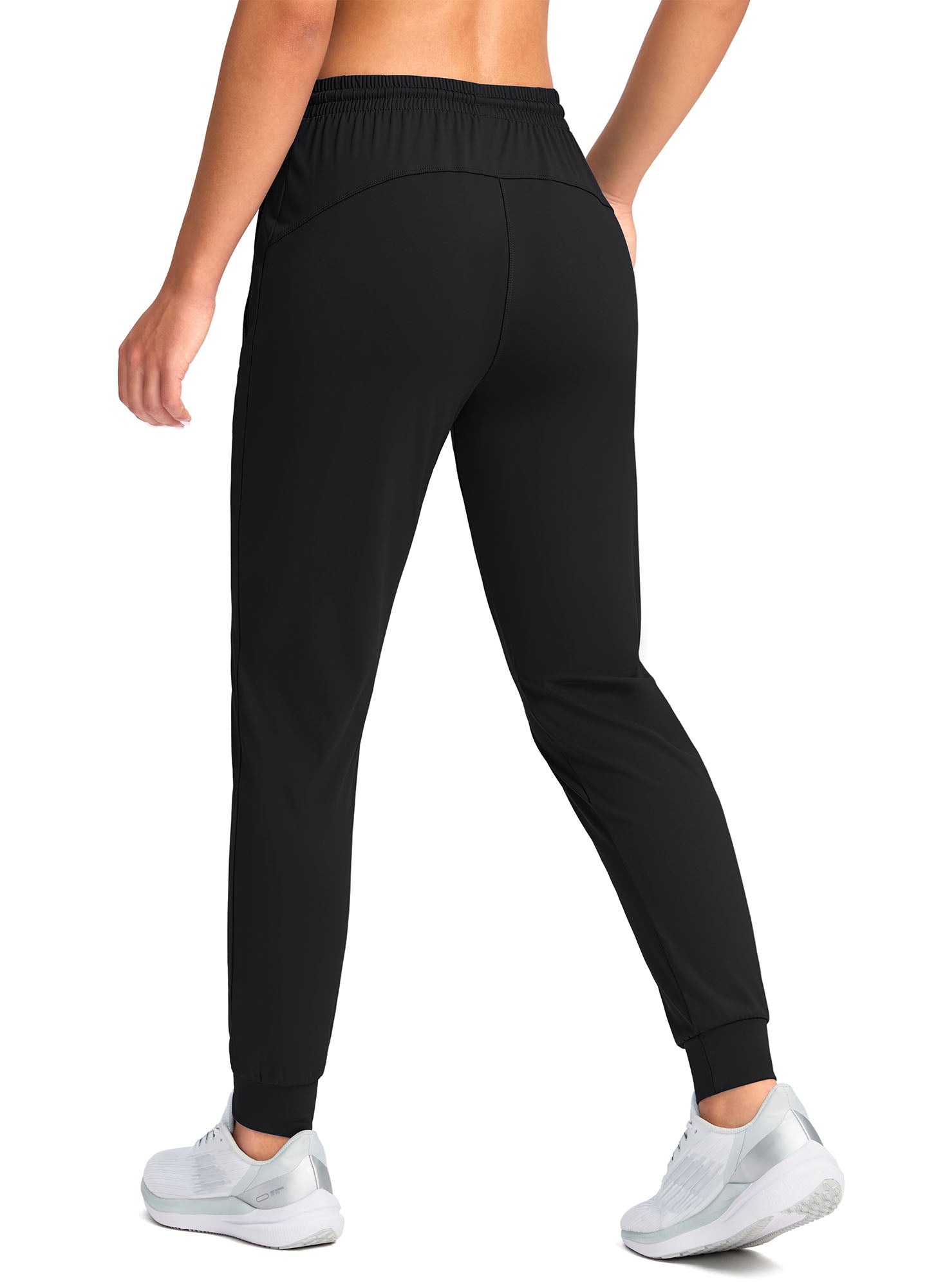 Stretch Drawstring Running Sweatpants with Pockets