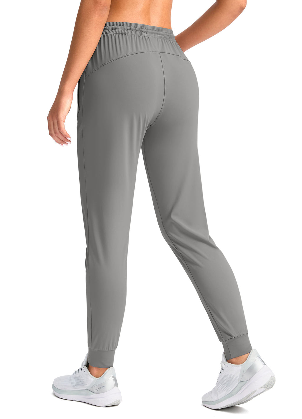 Stretch Drawstring Running Sweatpants with Pockets