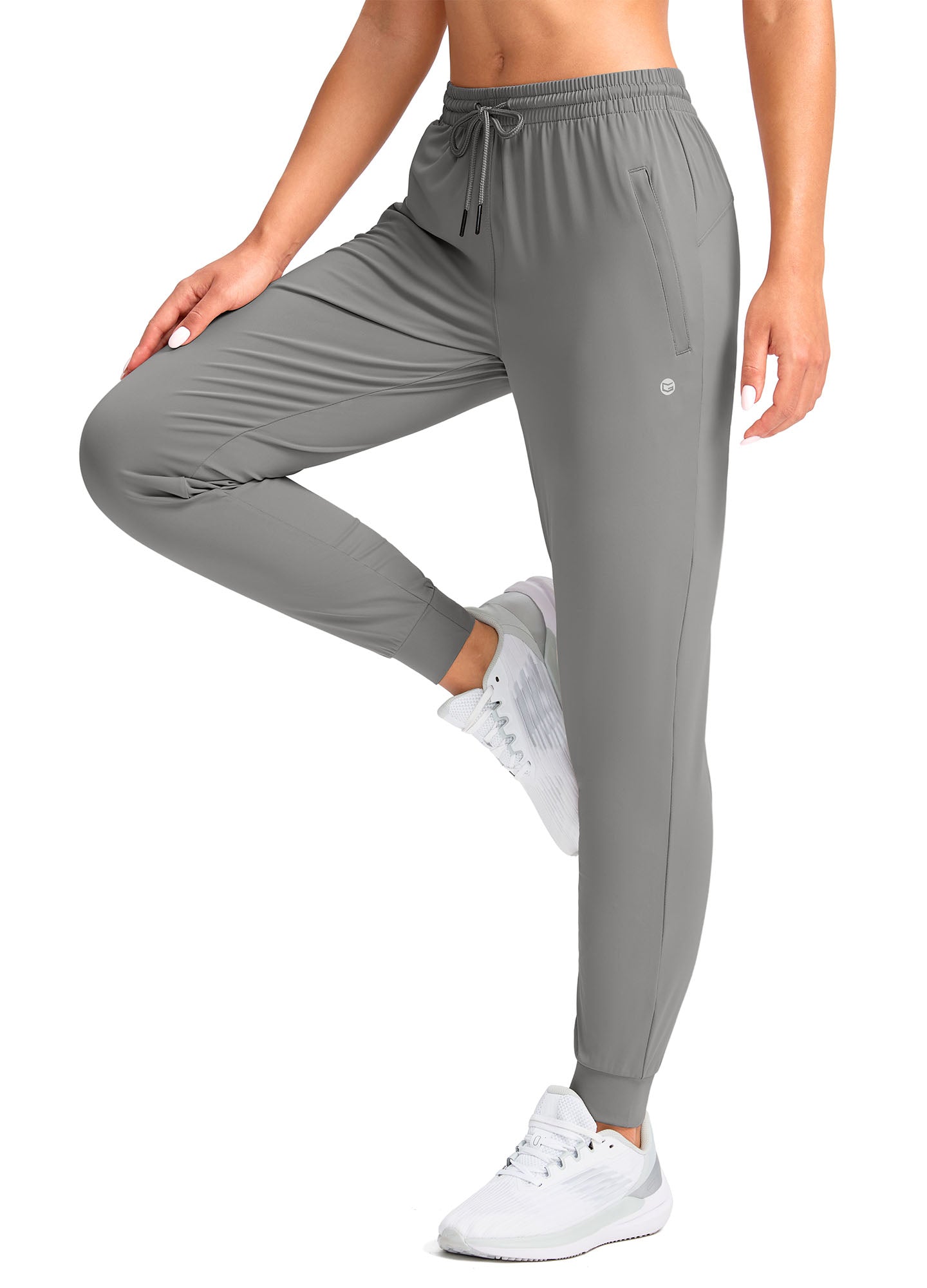 Stretch Drawstring Running Sweatpants with Pockets