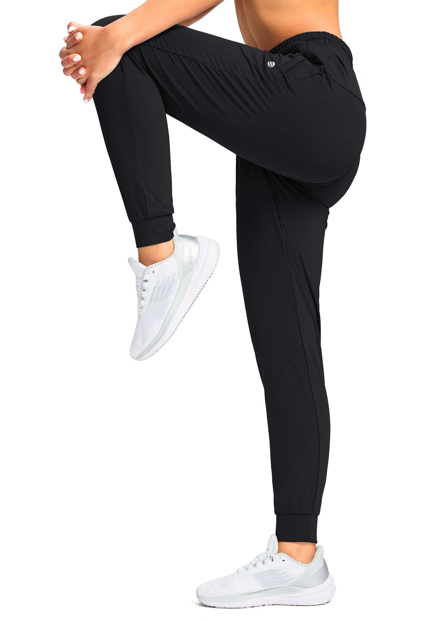 Stretch Drawstring Running Sweatpants with Pockets