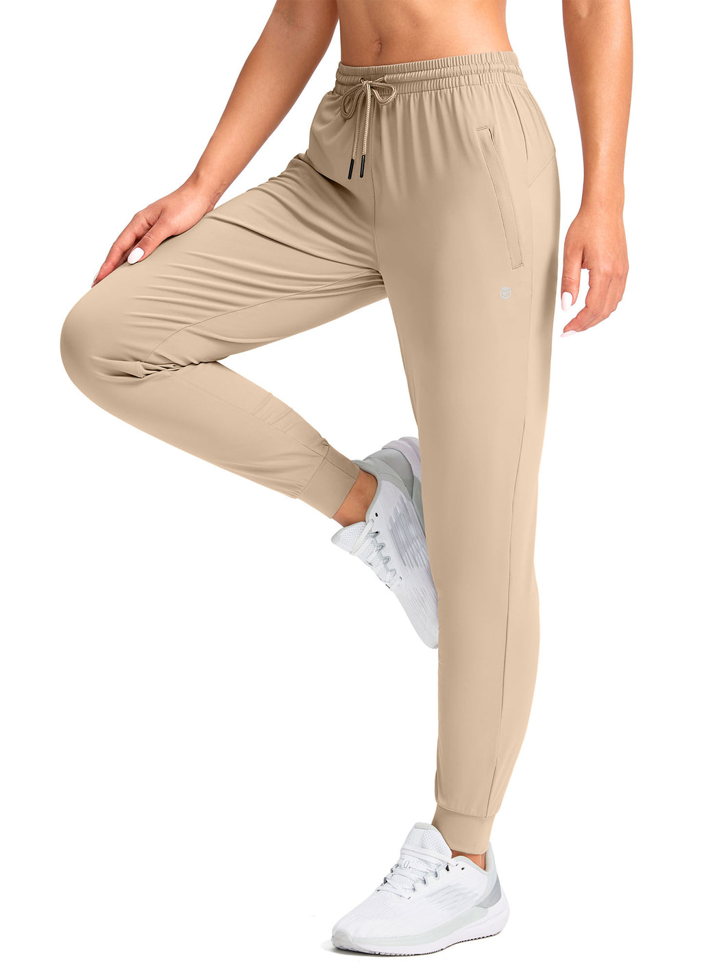 Stretch Drawstring Running Sweatpants with Pockets
