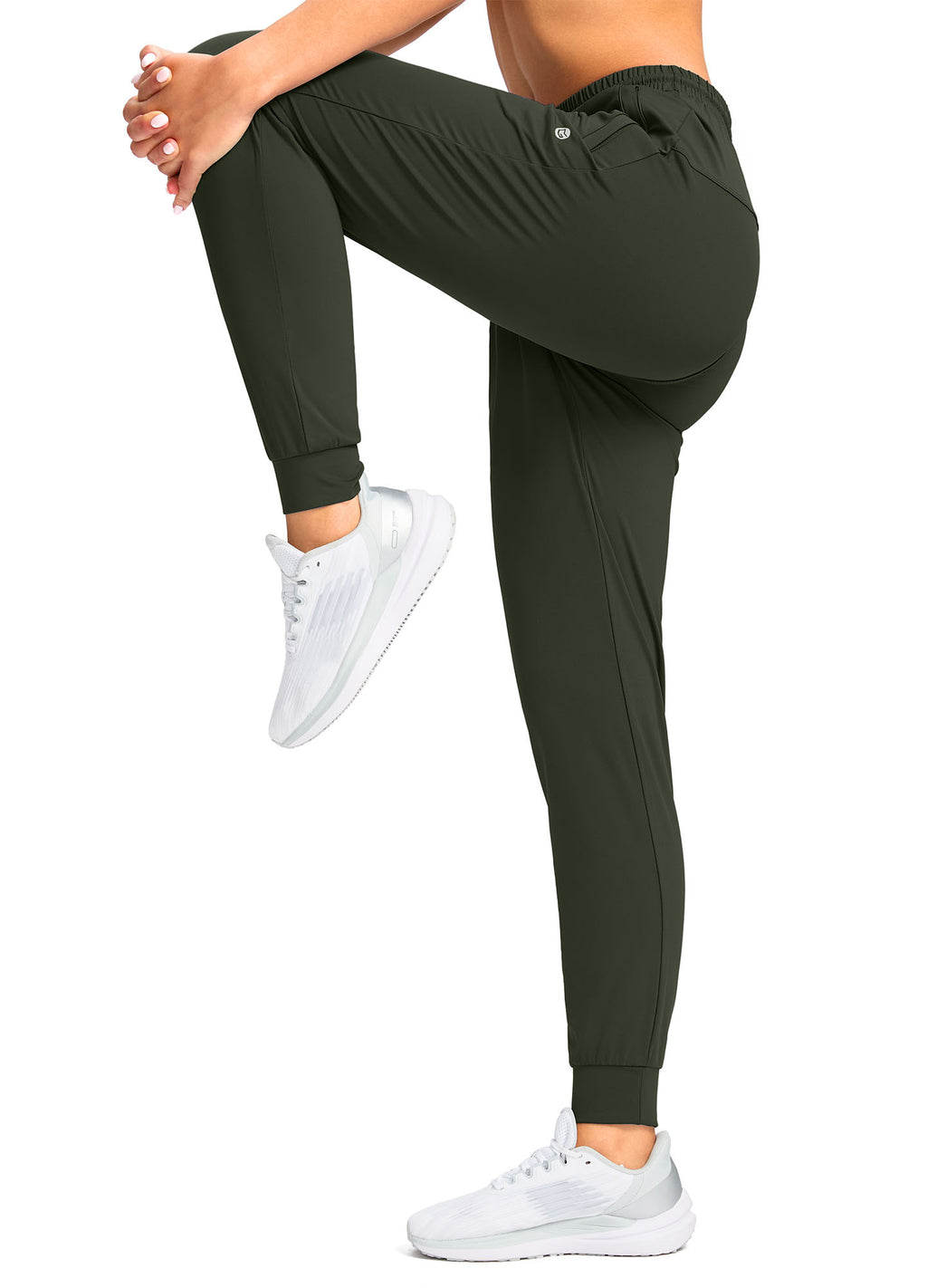 Stretch Drawstring Running Sweatpants with Pockets