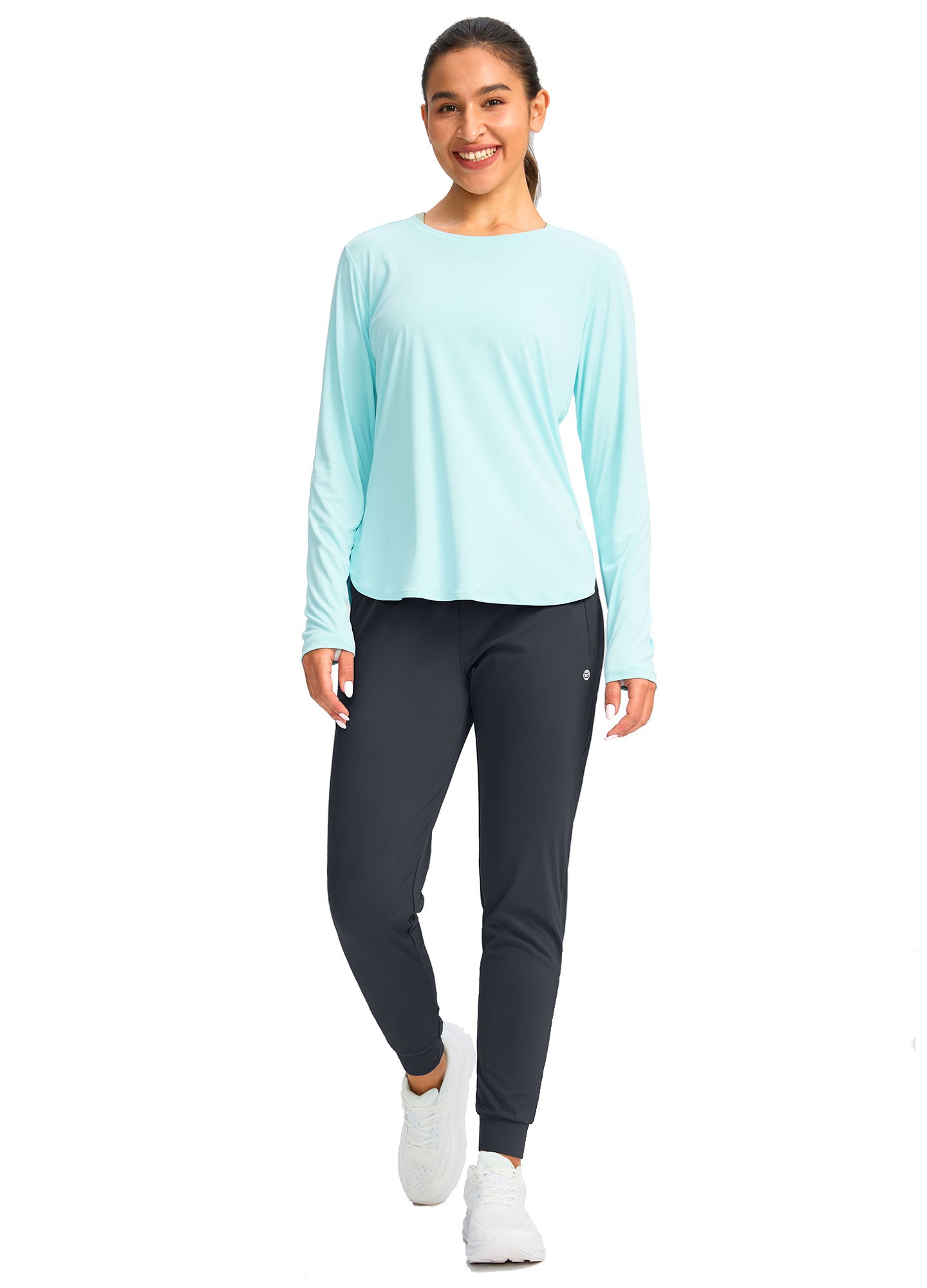 Stretch Drawstring Running Sweatpants with Pockets