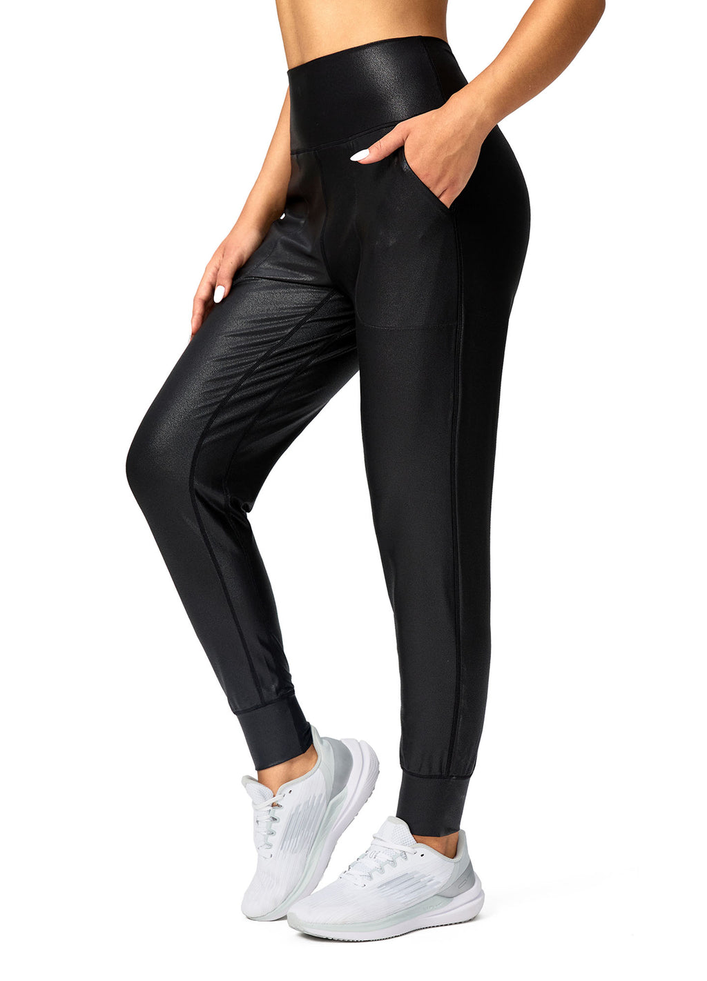 High Waisted Yoga Pants with Pockets Loose Fit