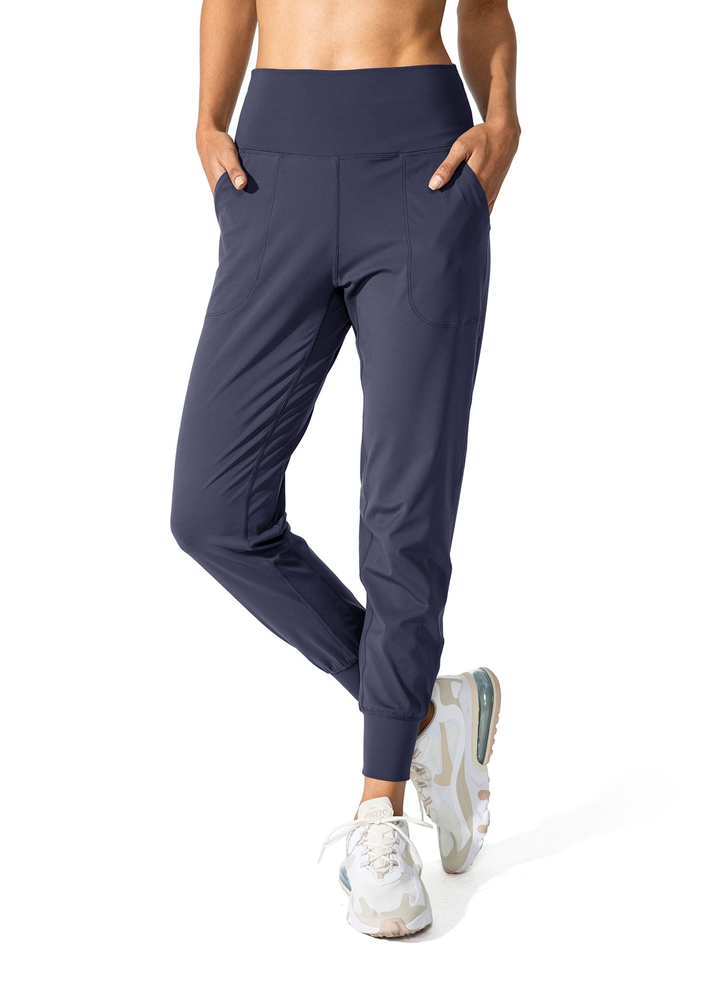 High Waisted Yoga Pants with Pockets Loose Fit