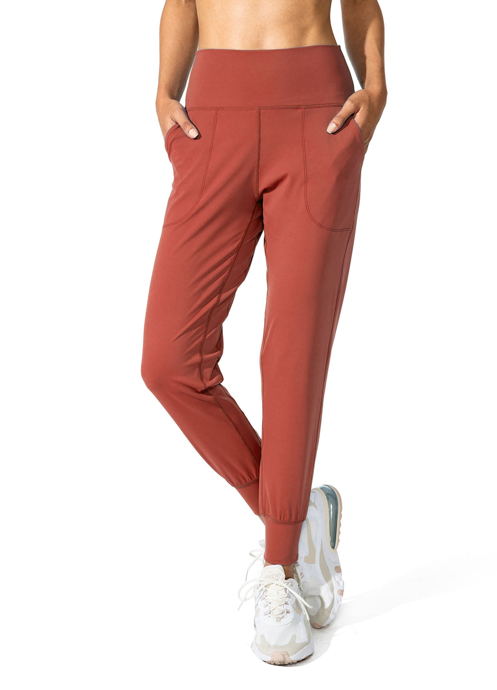 High Waisted Yoga Pants with Pockets Loose Fit