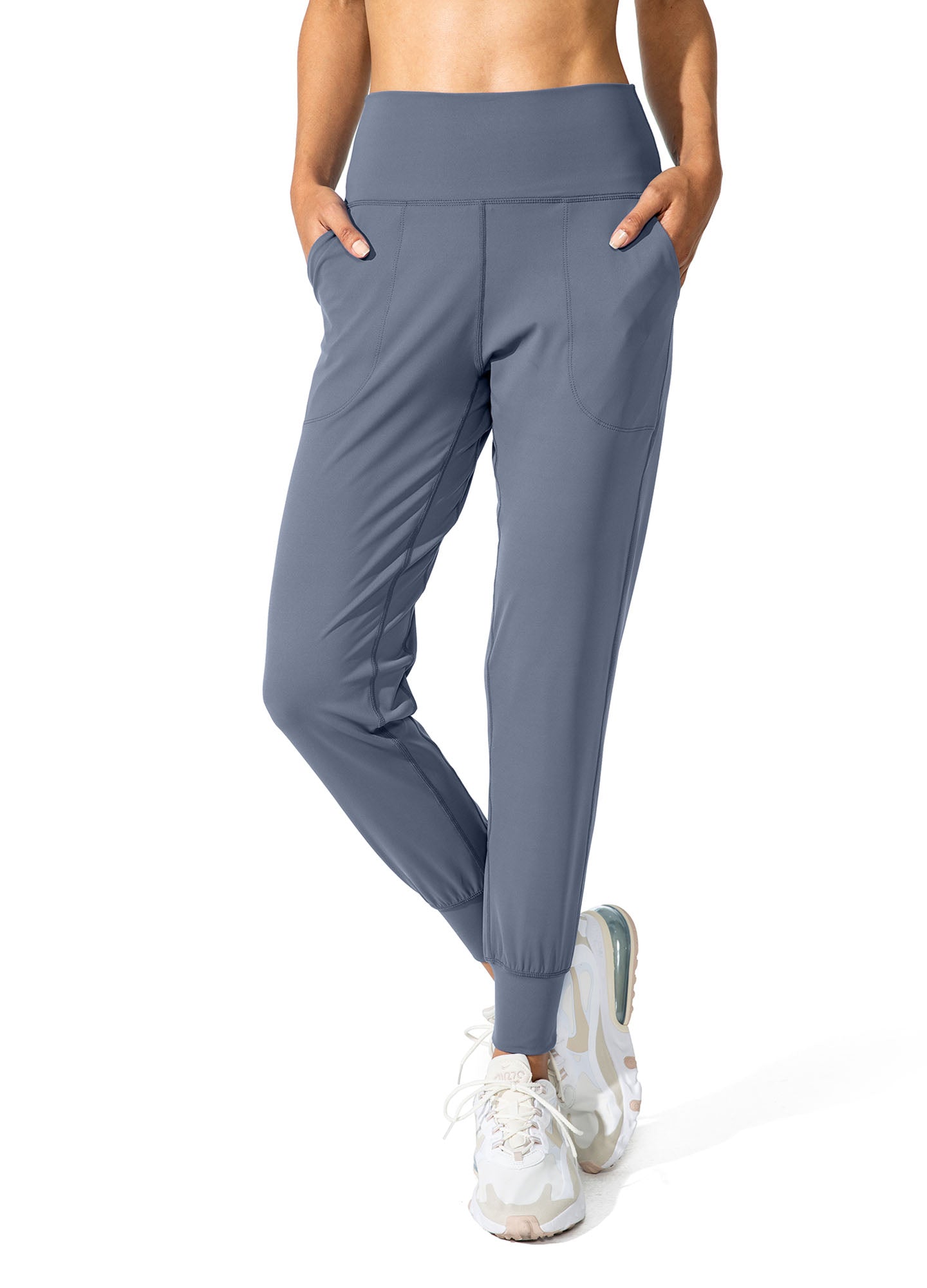 High Waisted Yoga Pants with Pockets Loose Fit