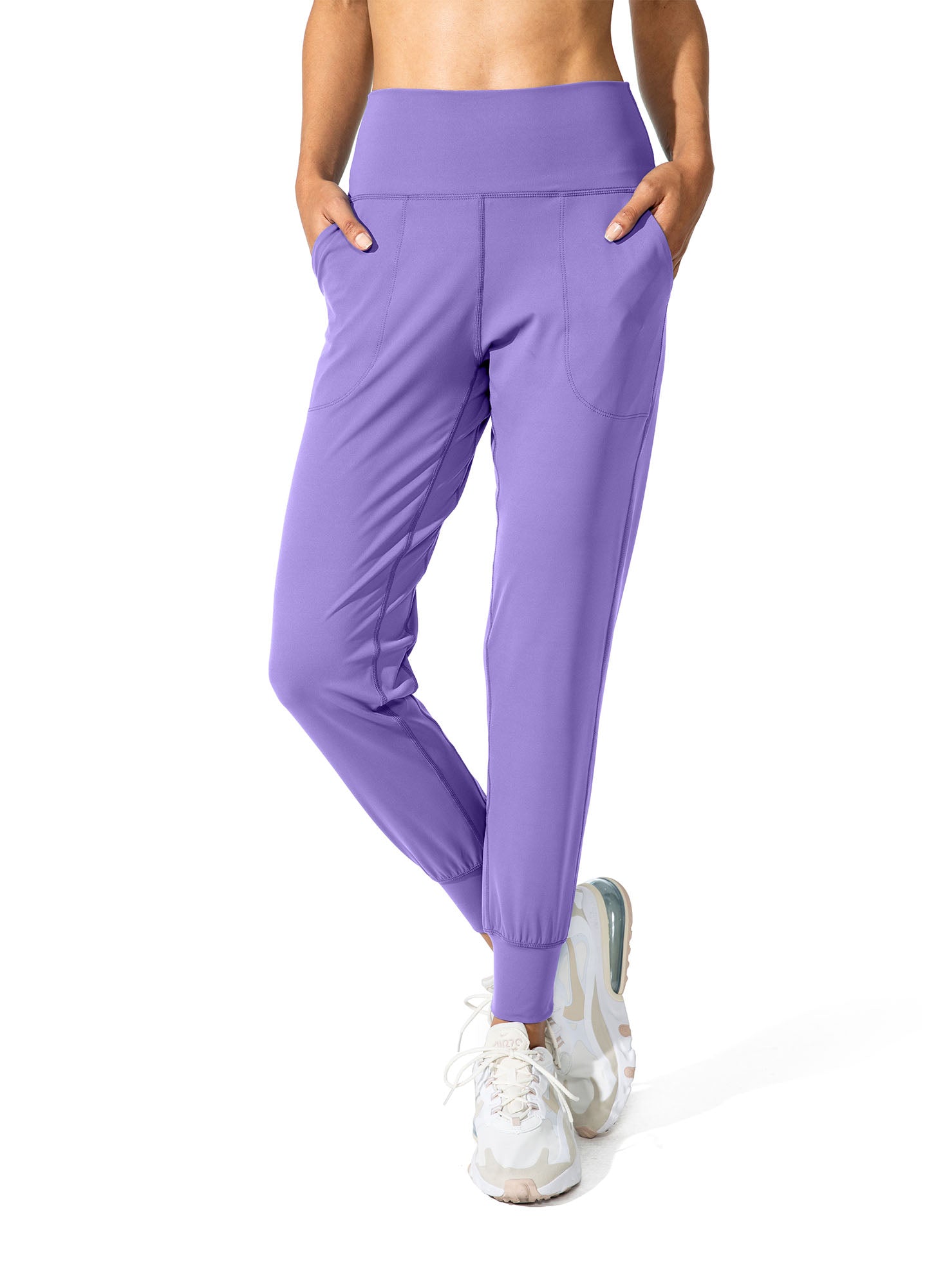 High Waisted Yoga Pants with Pockets Loose Fit