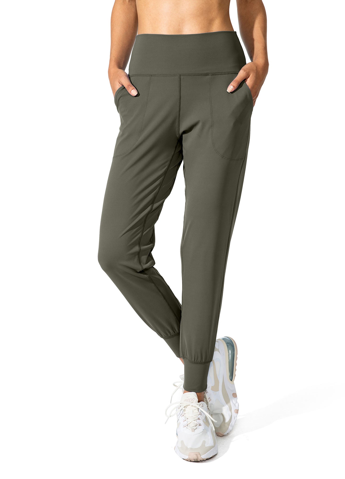 High Waisted Yoga Pants with Pockets Loose Fit