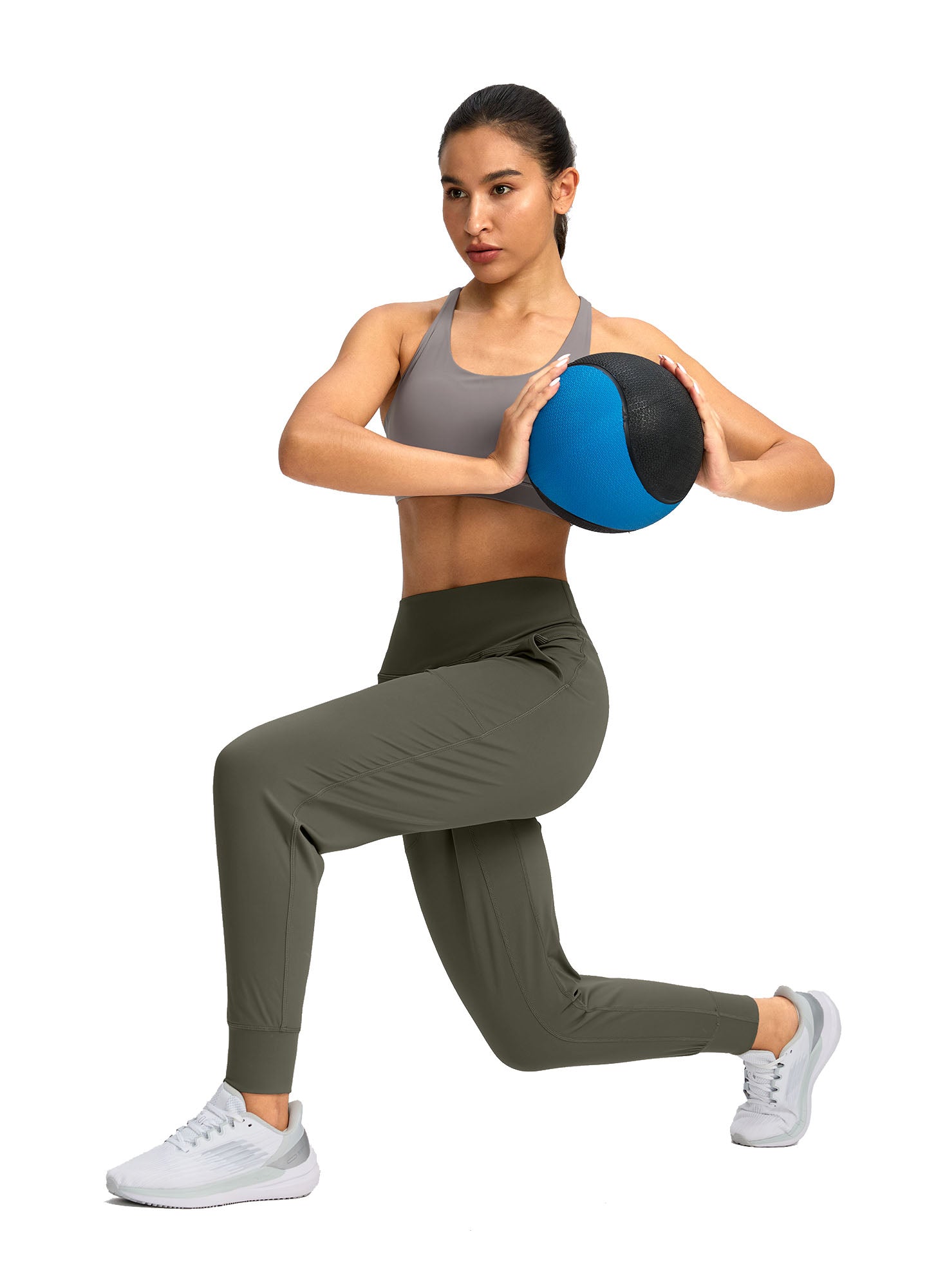 High Waisted Yoga Pants with Pockets Loose Fit