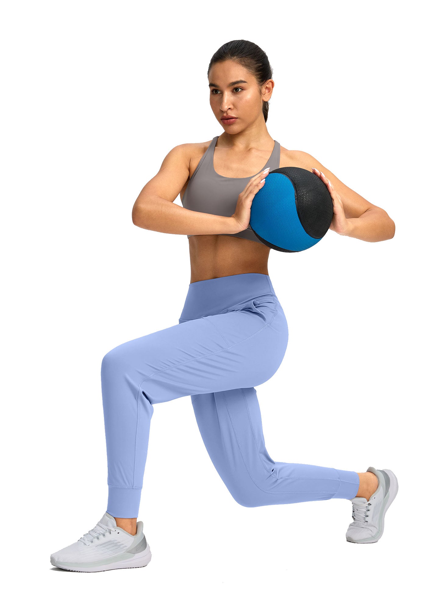 High Waisted Yoga Pants with Pockets Loose Fit