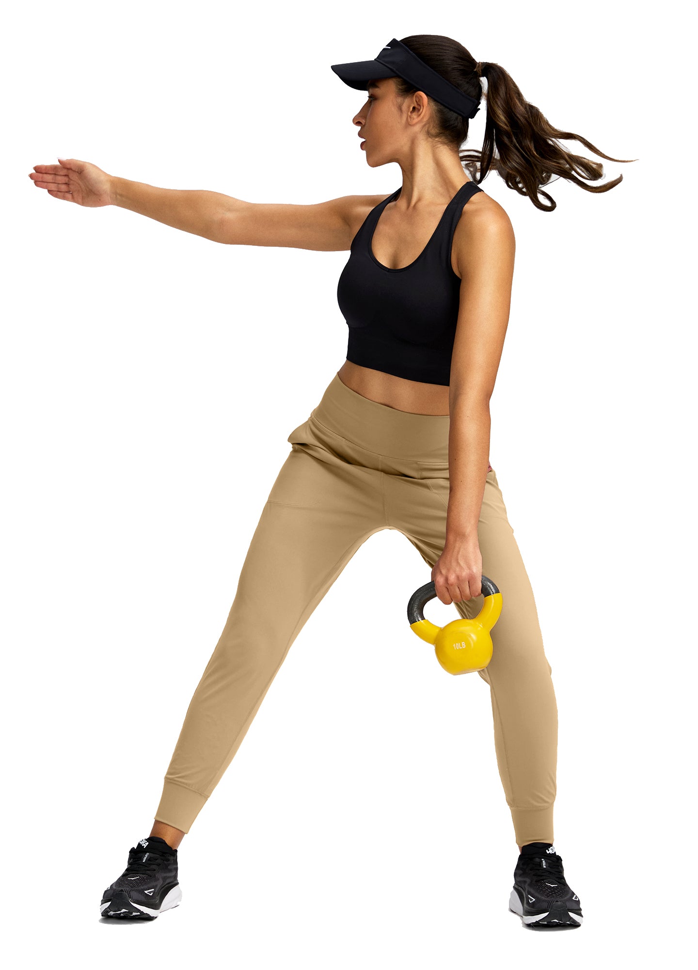 High Waisted Yoga Pants with Pockets Loose Fit