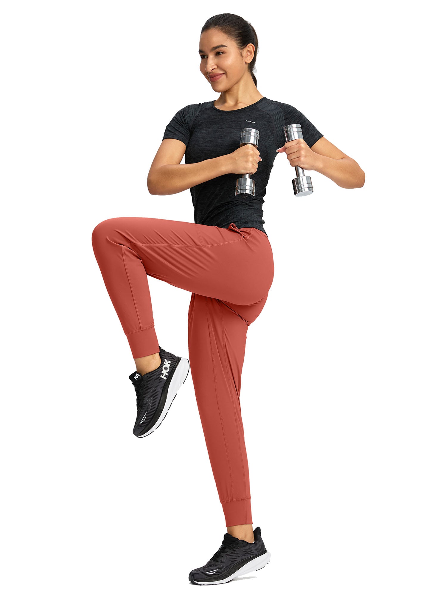 High Waisted Yoga Pants with Pockets Loose Fit