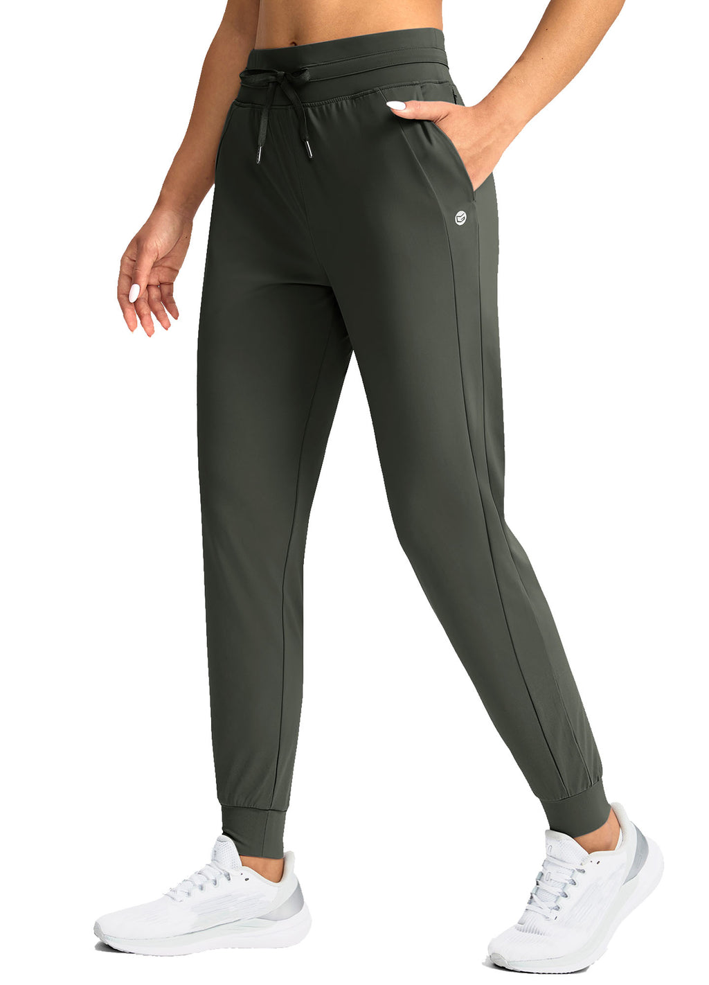 High Waist Drawstring Jogger with Pockets