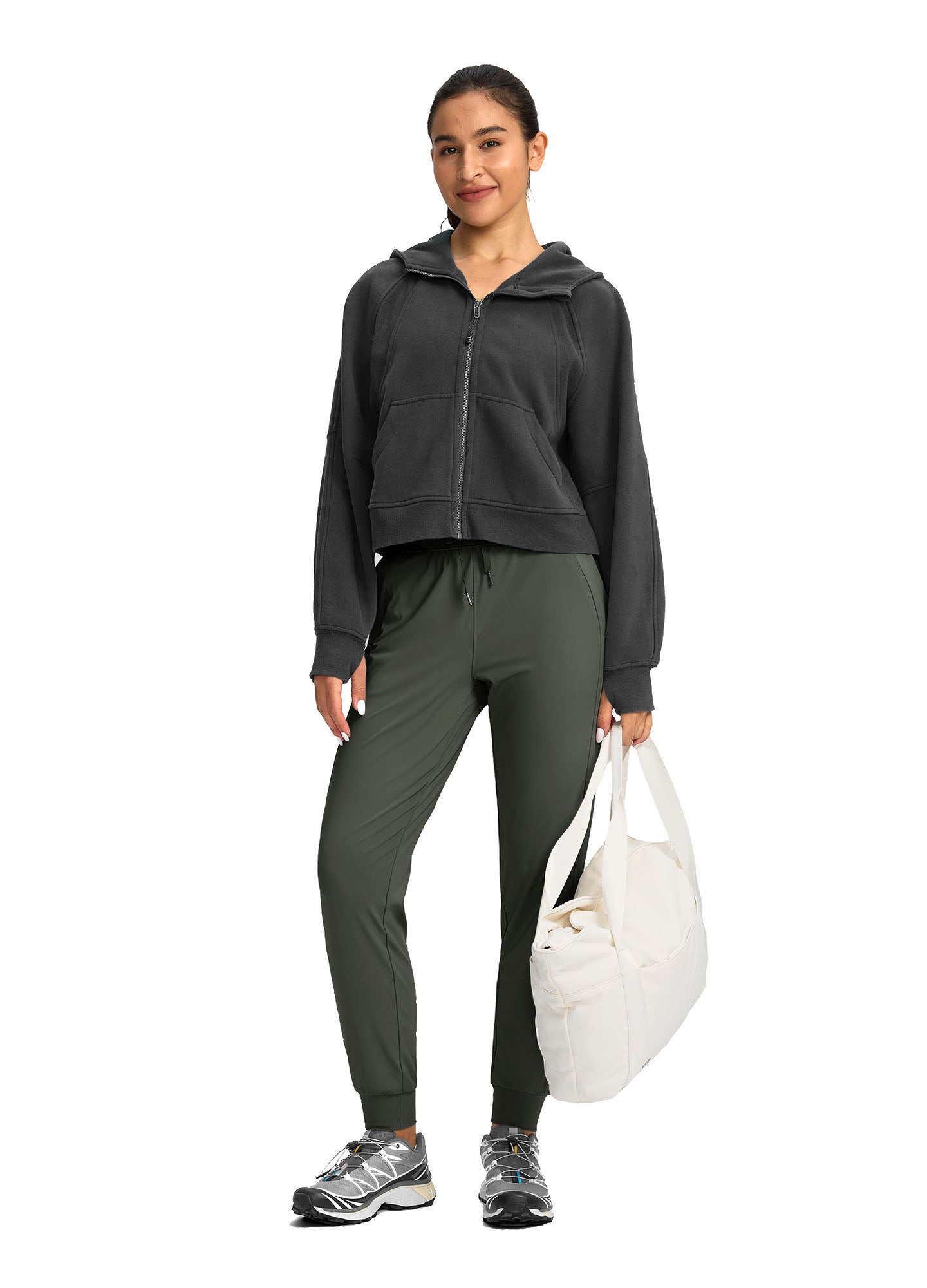 High Waist Drawstring Jogger with Pockets