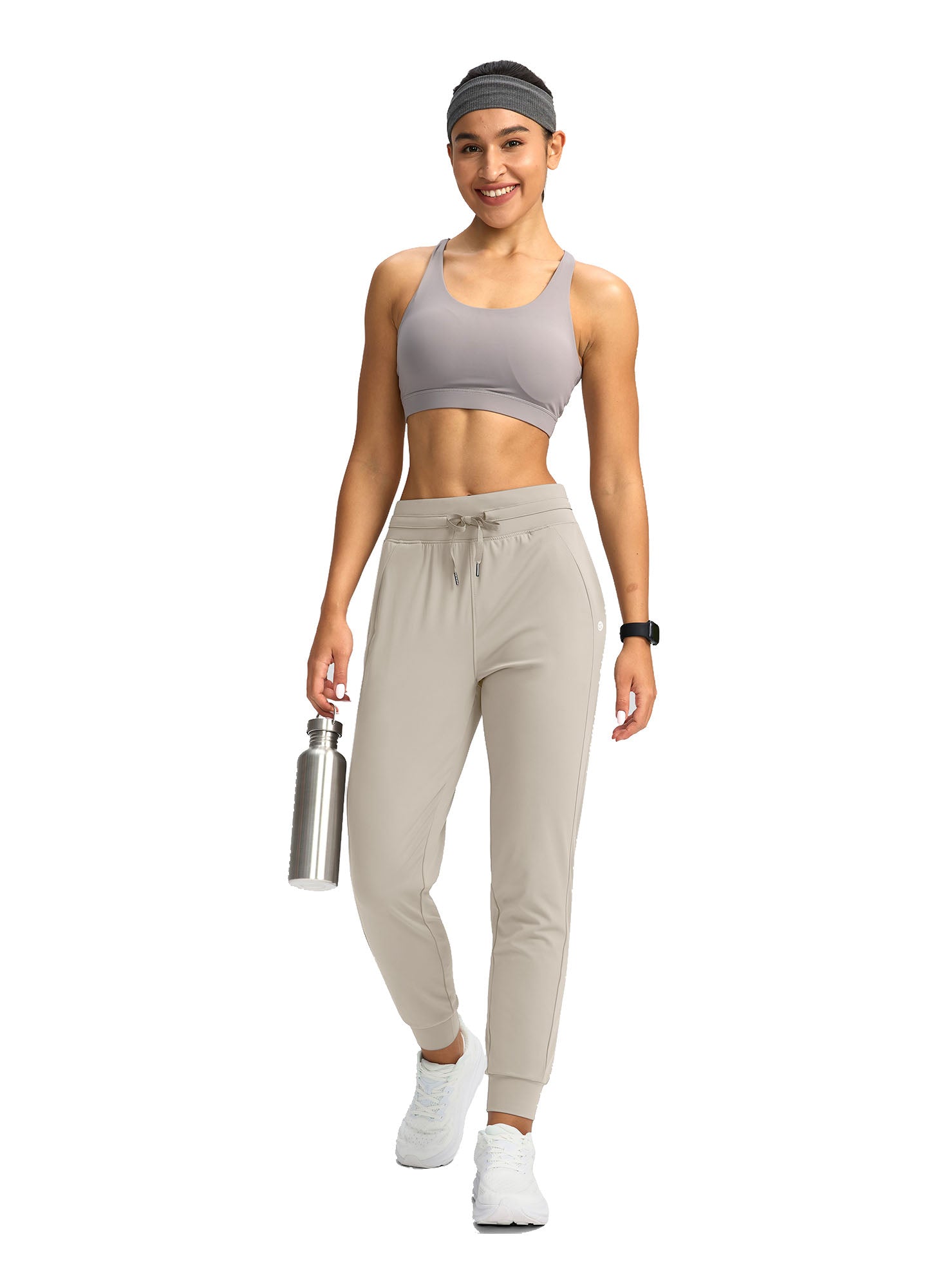 High Waist Drawstring Jogger with Pockets