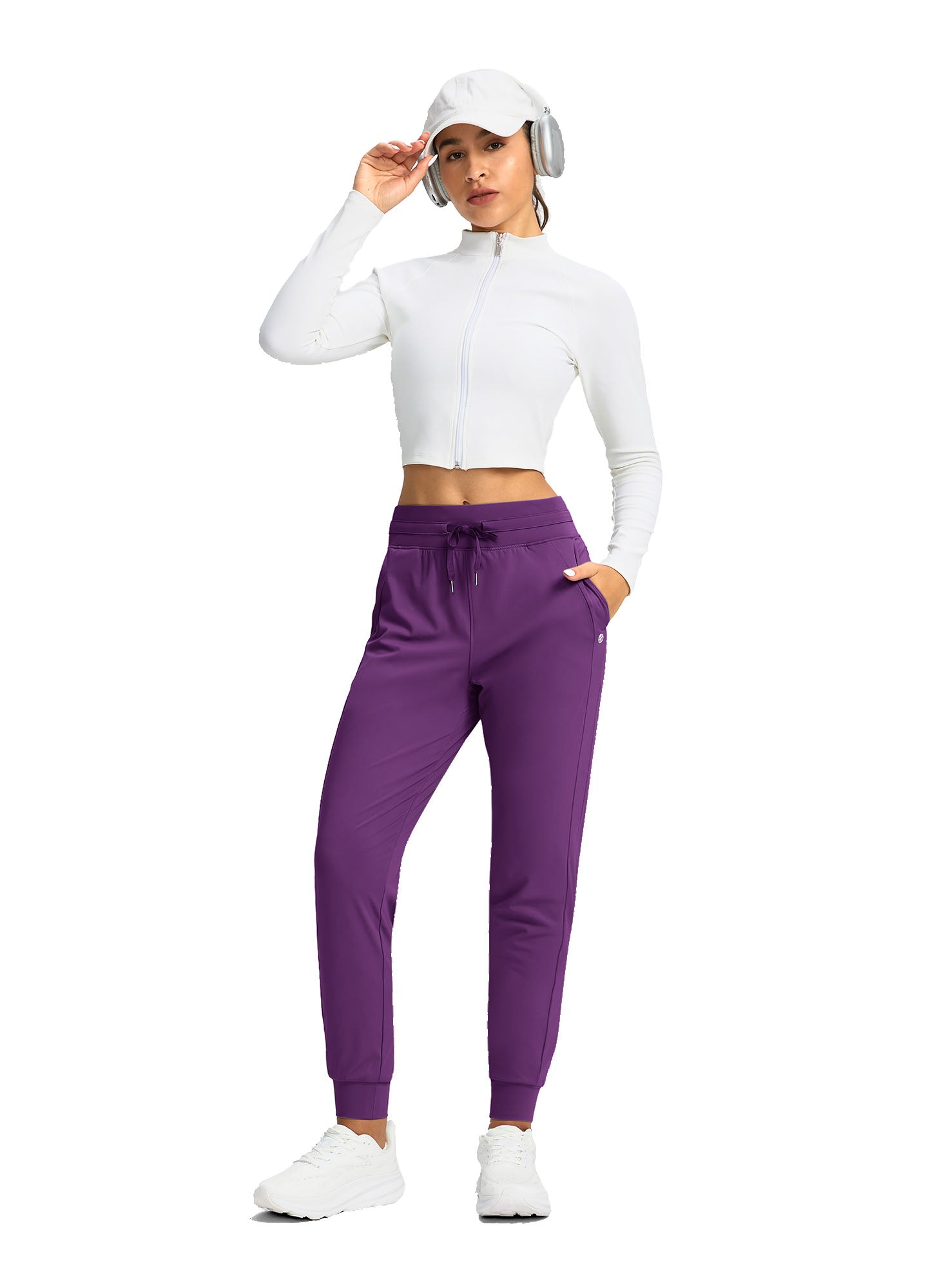 High Waist Drawstring Jogger with Pockets