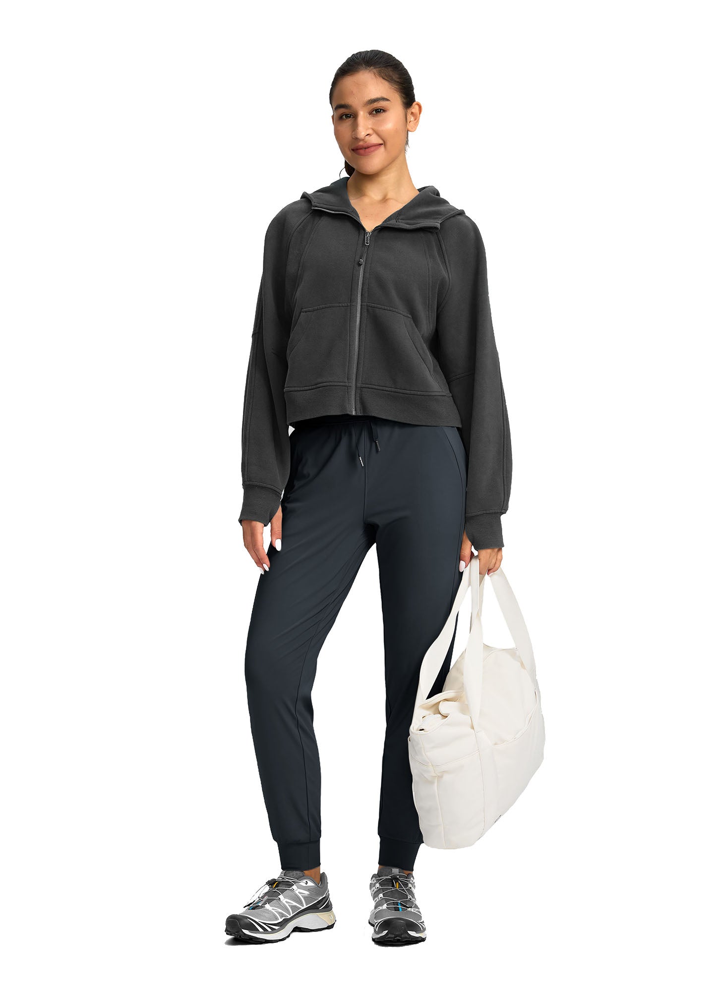 High Waist Drawstring Jogger with Pockets