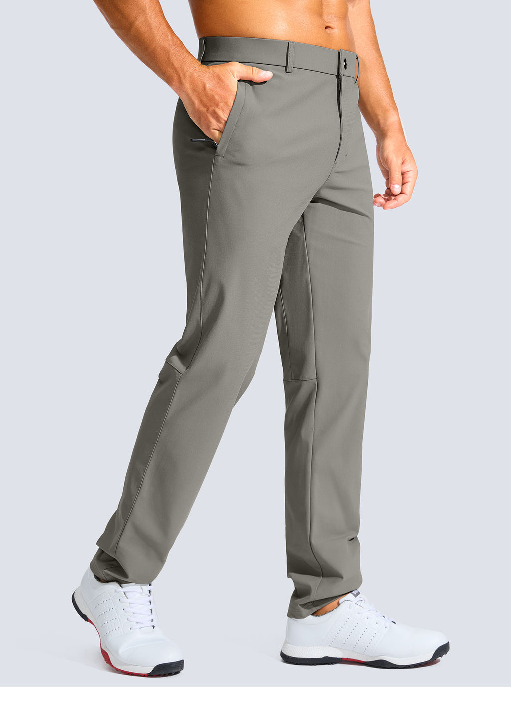 Stretch Slim Fit Golf Pants with Zipper Pockets