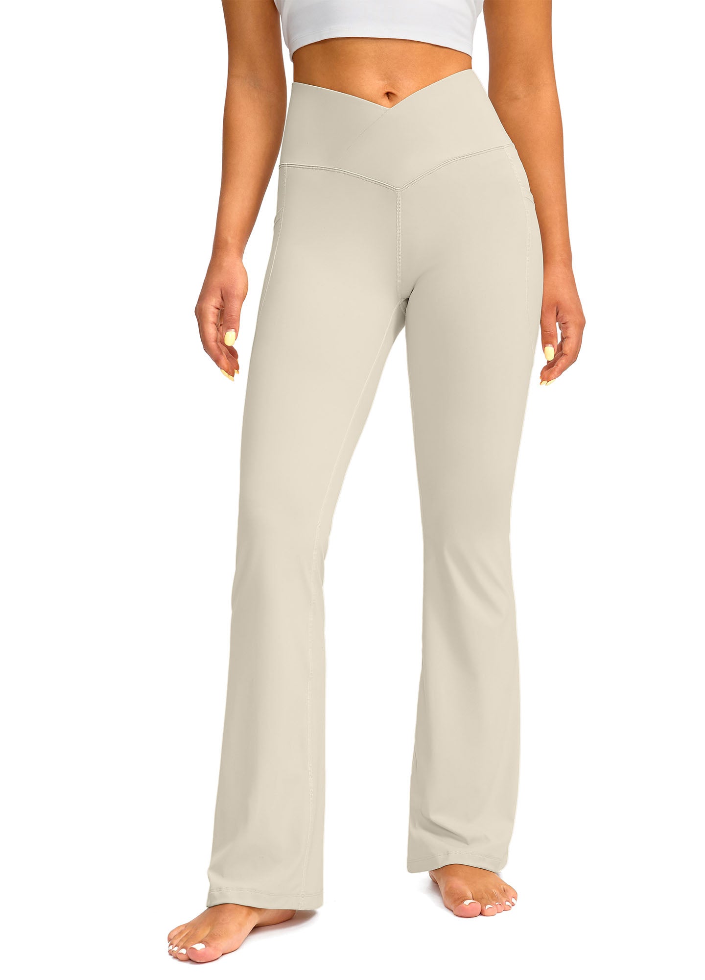 High Waist Flare Leggings with Pockets 29"/30.5"/32"