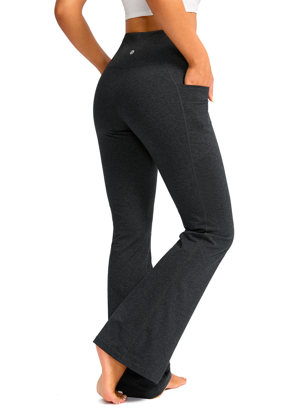 High Waist Flare Leggings with Pockets 29"/30.5"/32"