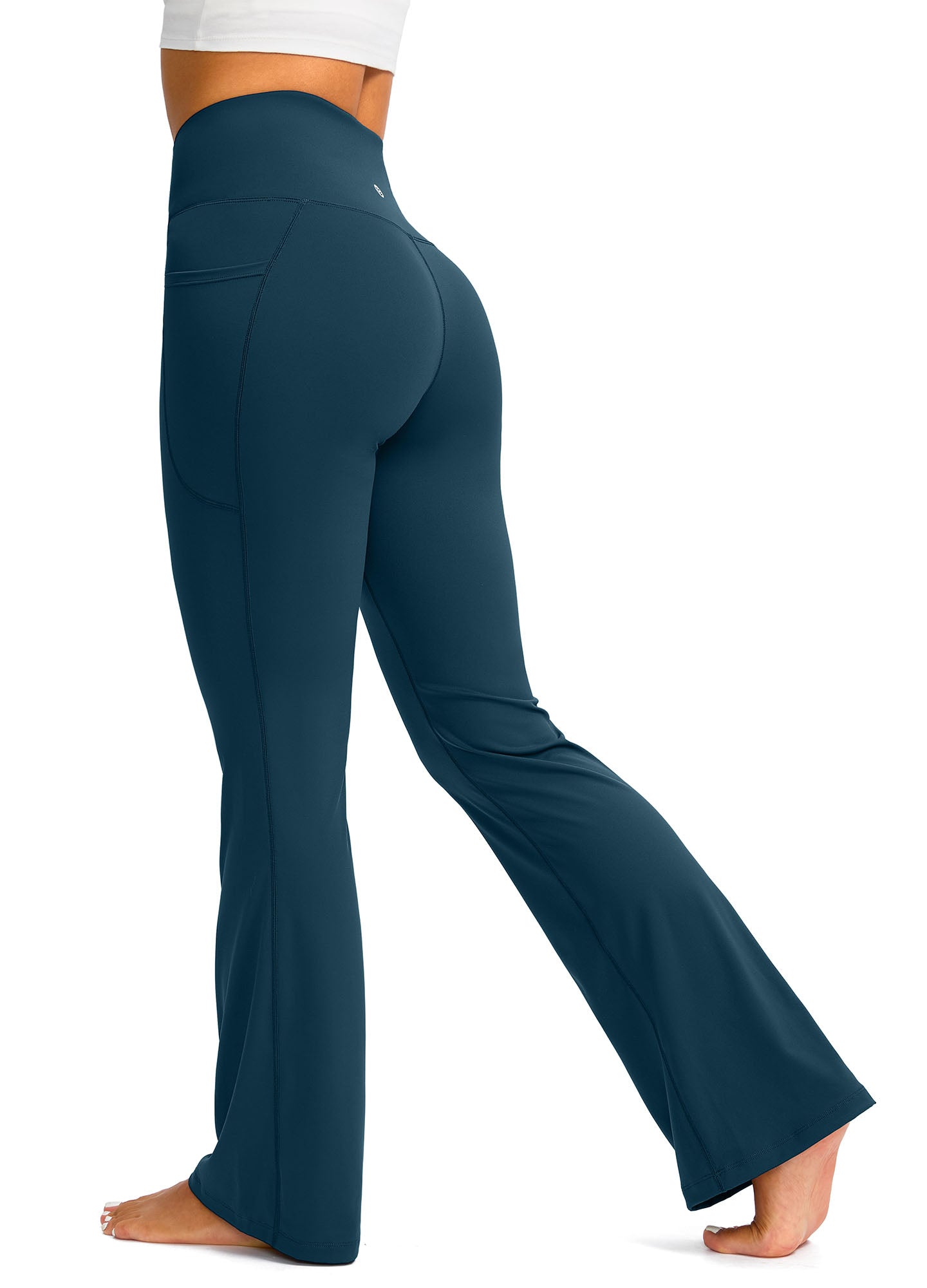 High Waist Flare Leggings with Pockets 29"/30.5"/32"