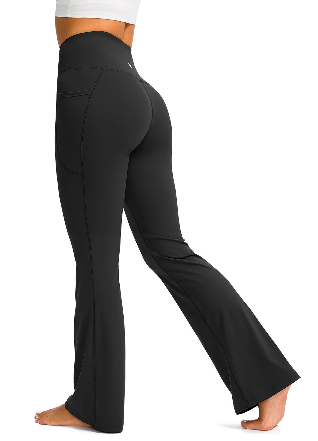 High Waist Flare Leggings with Pockets 29"/30.5"/32"
