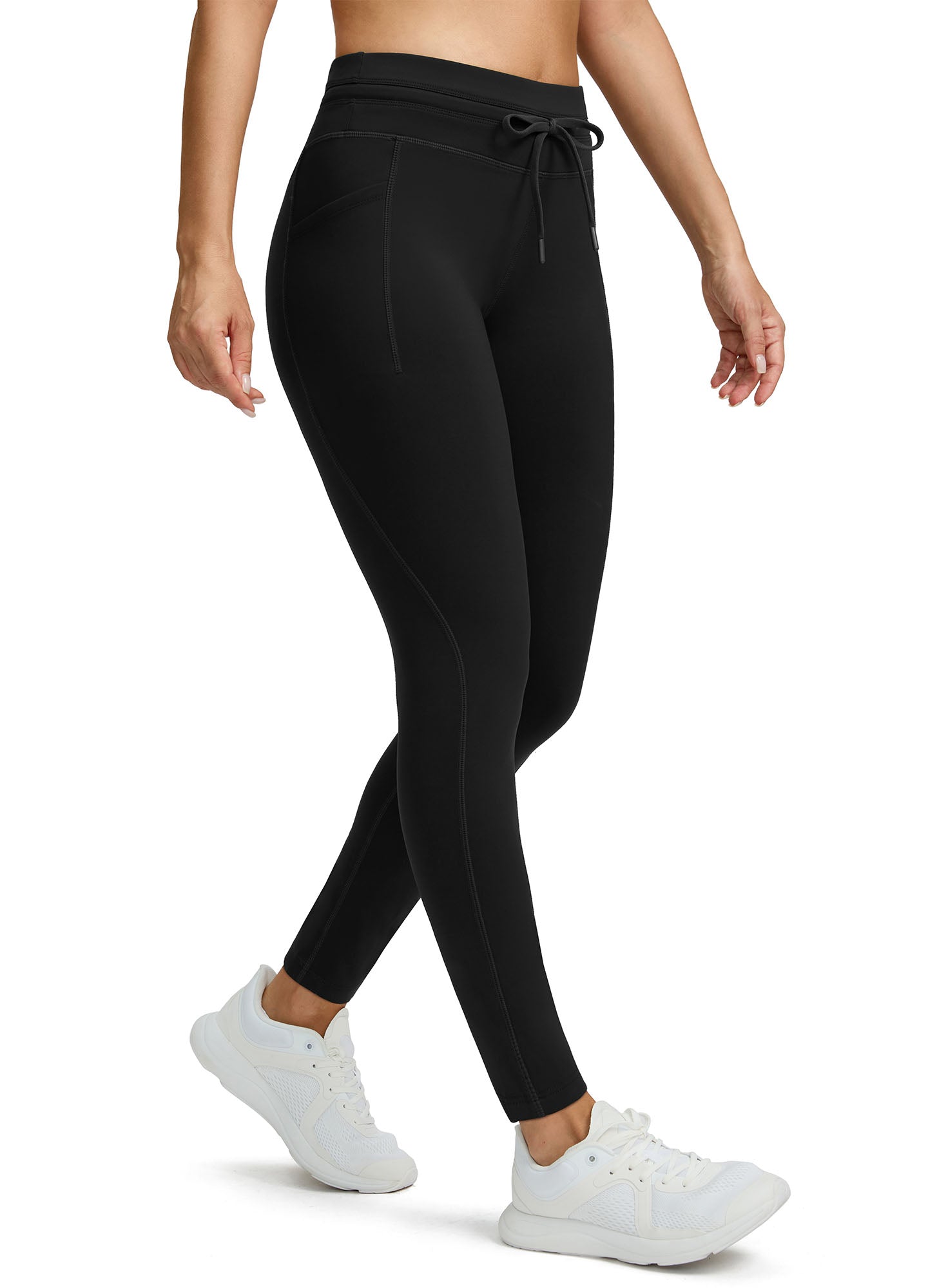 Fleece Lined Hiking Ski Leggings Tummy Control