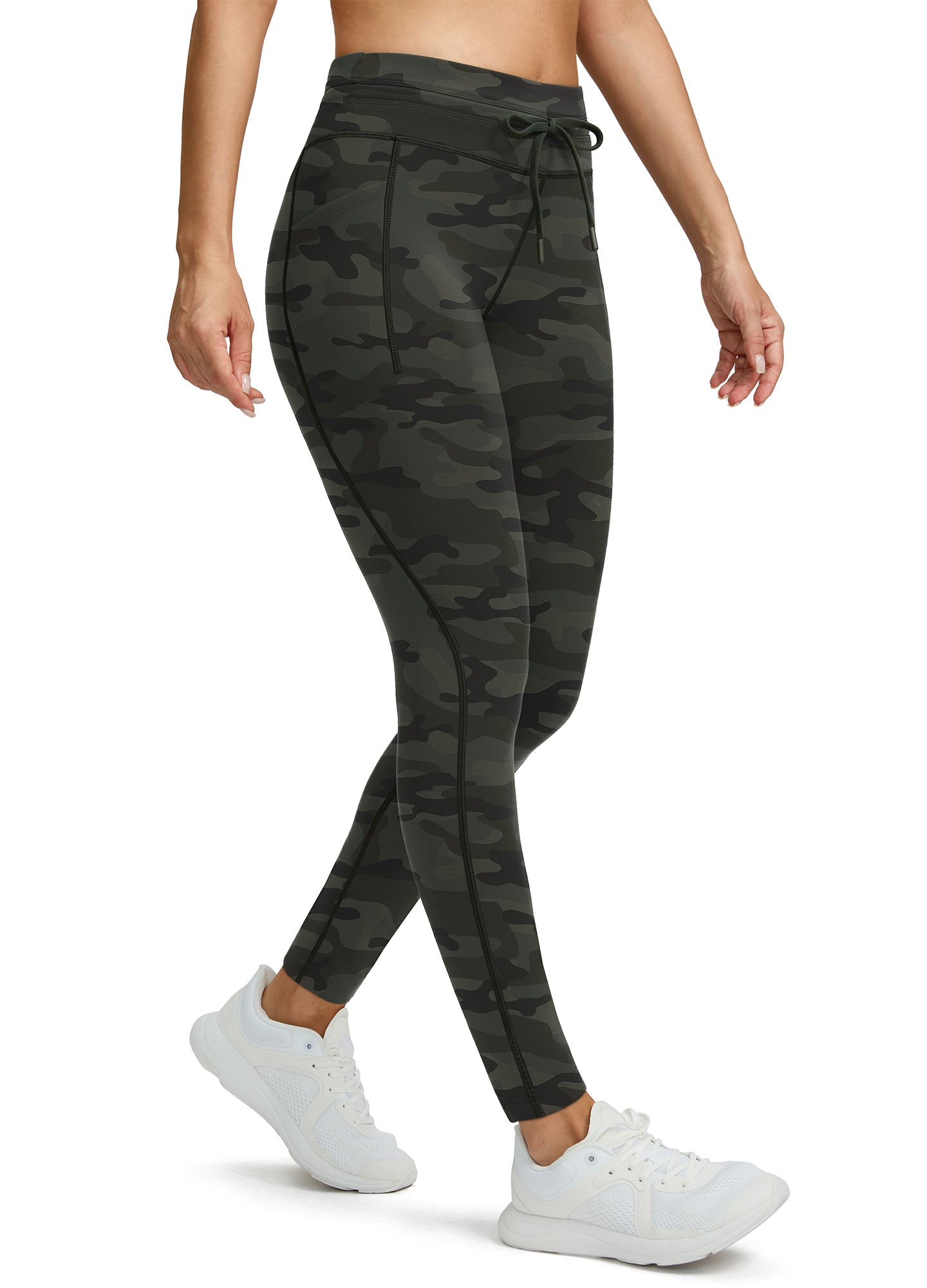 Fleece Lined Hiking Ski Leggings Tummy Control