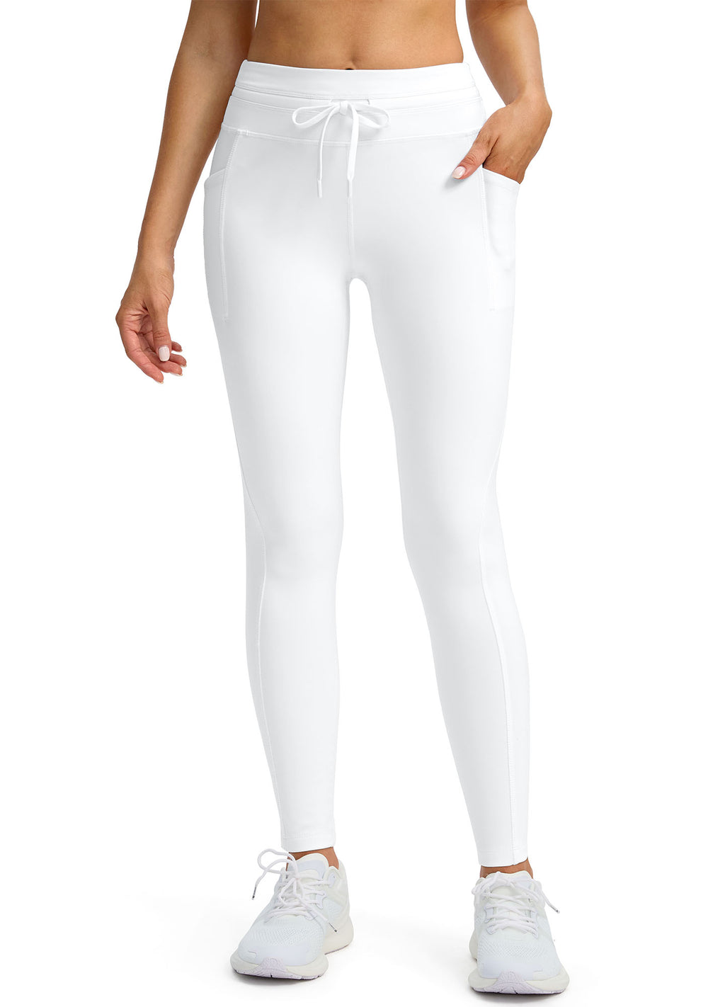Fleece Lined Hiking Ski Leggings Tummy Control