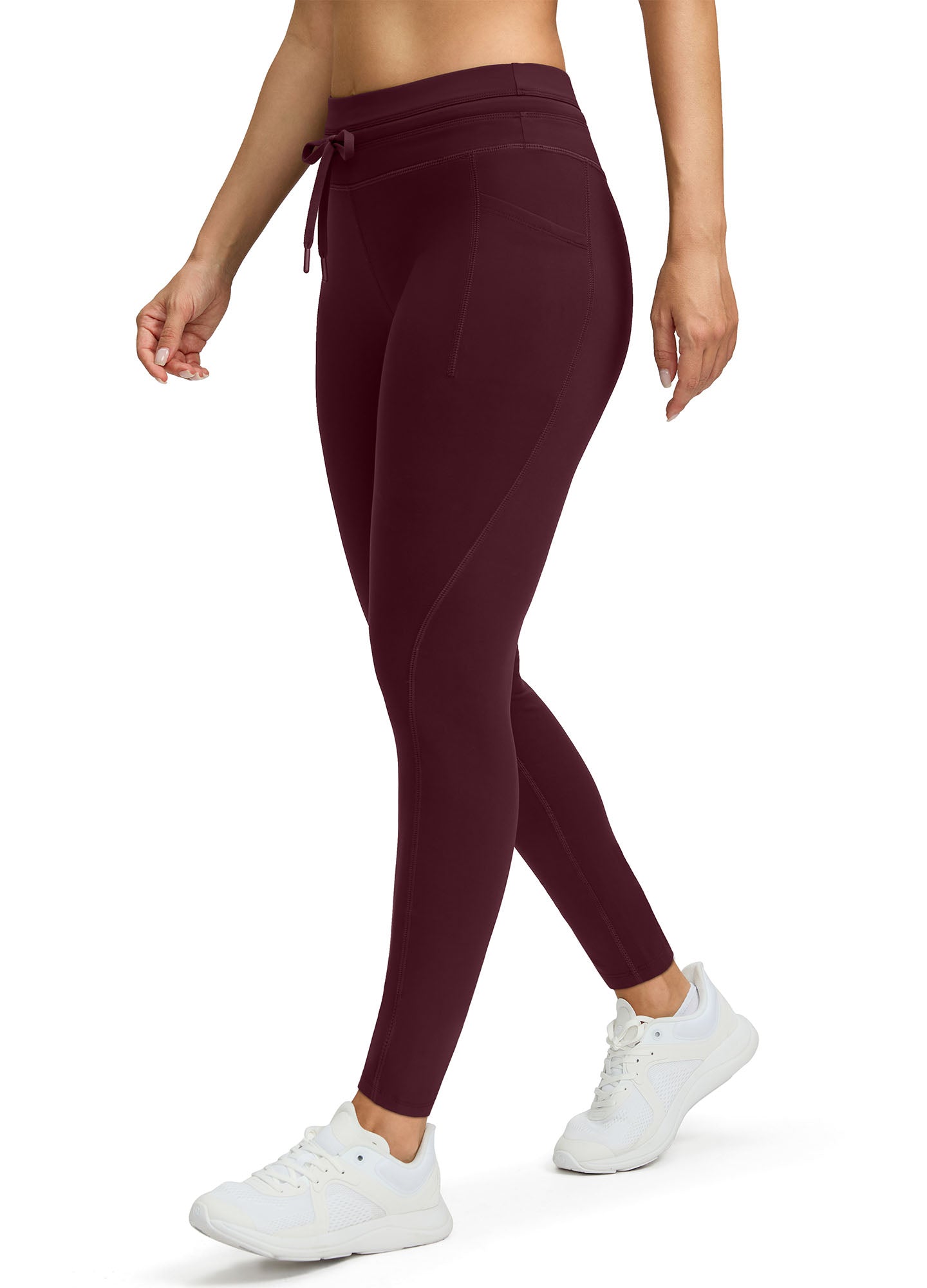 Fleece Lined Hiking Ski Leggings Tummy Control
