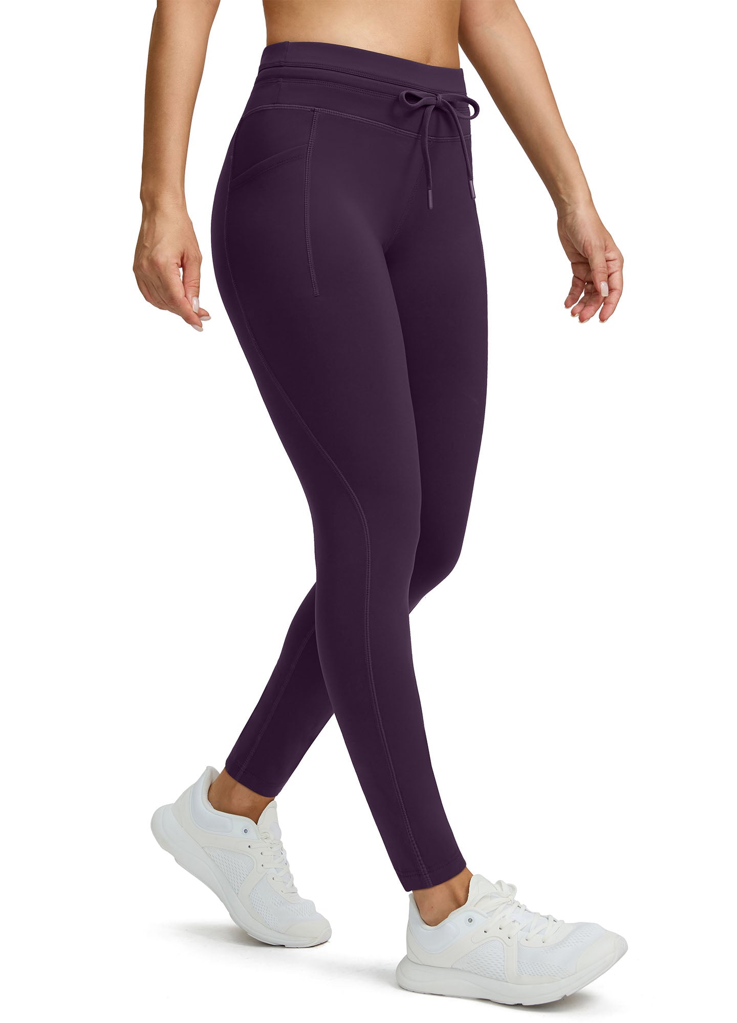 Fleece Lined Hiking Ski Leggings Tummy Control