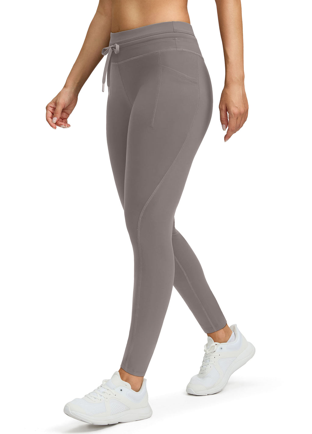 Fleece Lined Hiking Ski Leggings Tummy Control