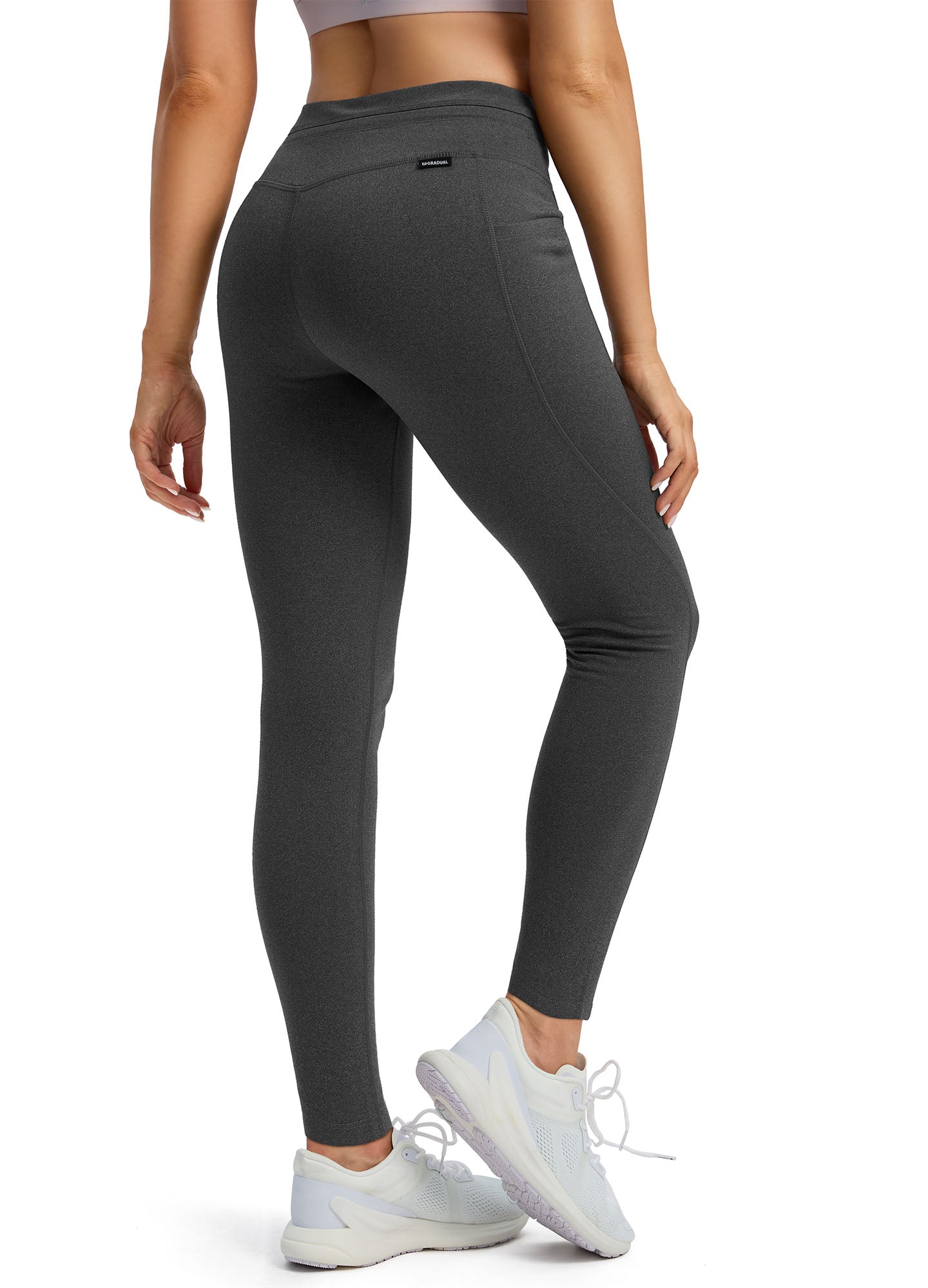 Fleece Lined Hiking Ski Leggings Tummy Control