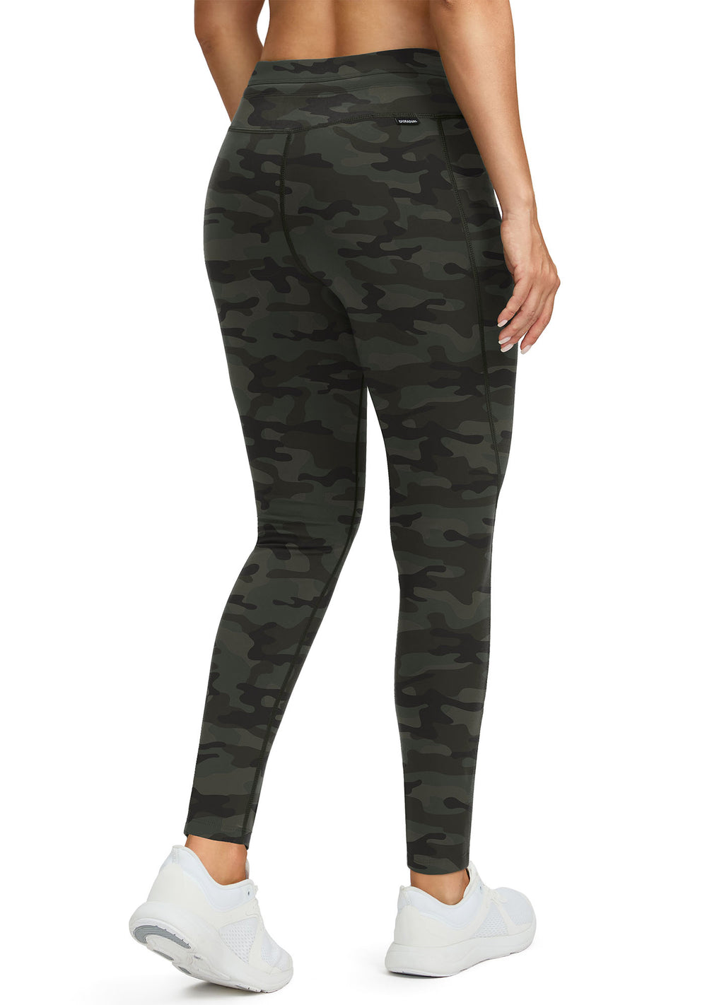 Fleece Lined Hiking Ski Leggings Tummy Control