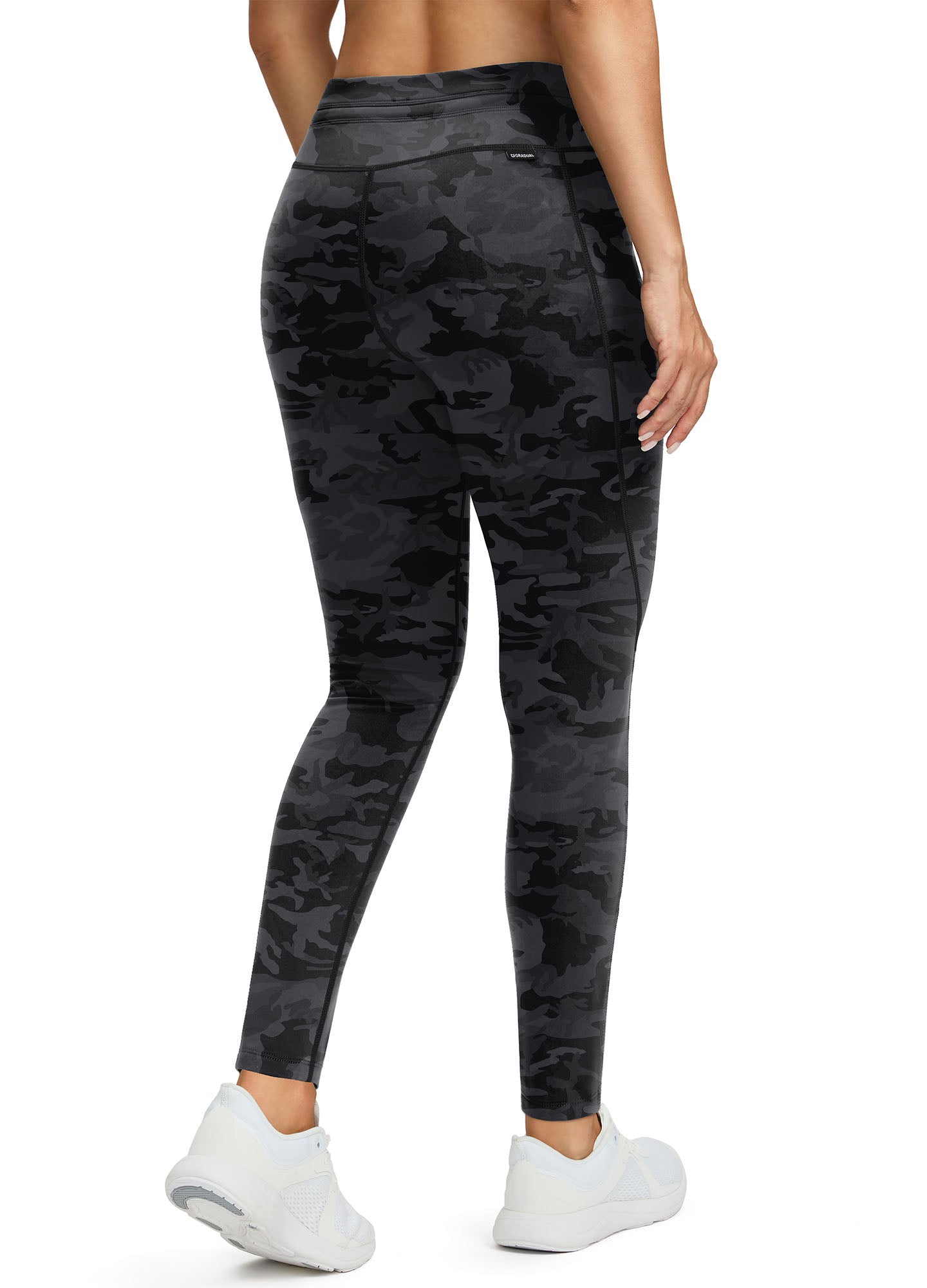 Fleece Lined Hiking Ski Leggings Tummy Control