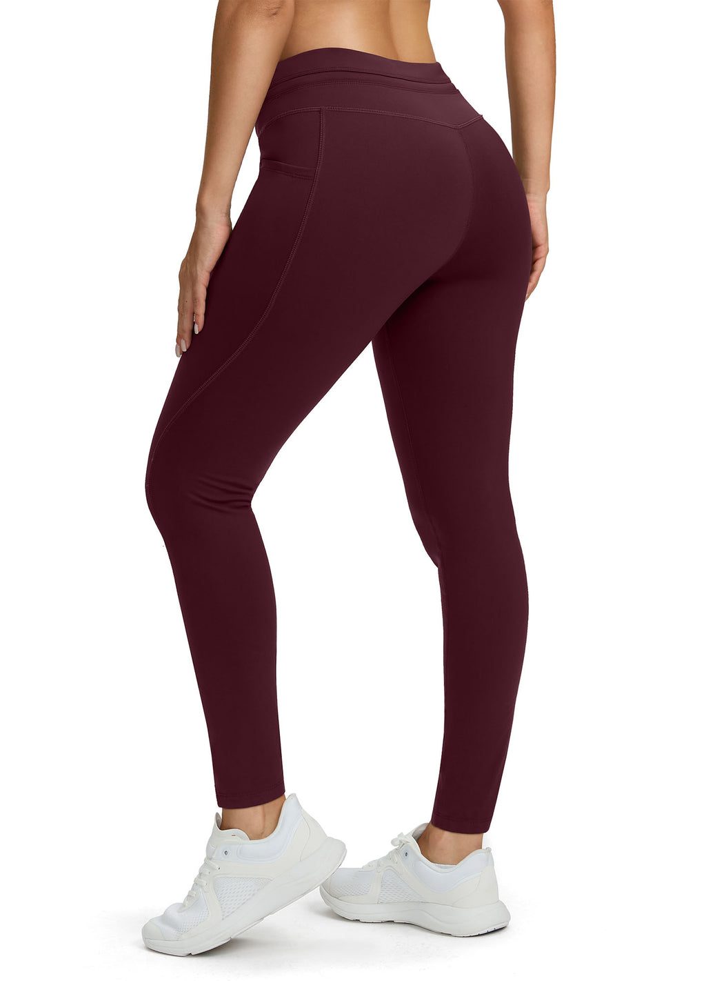 Fleece Lined Hiking Ski Leggings Tummy Control