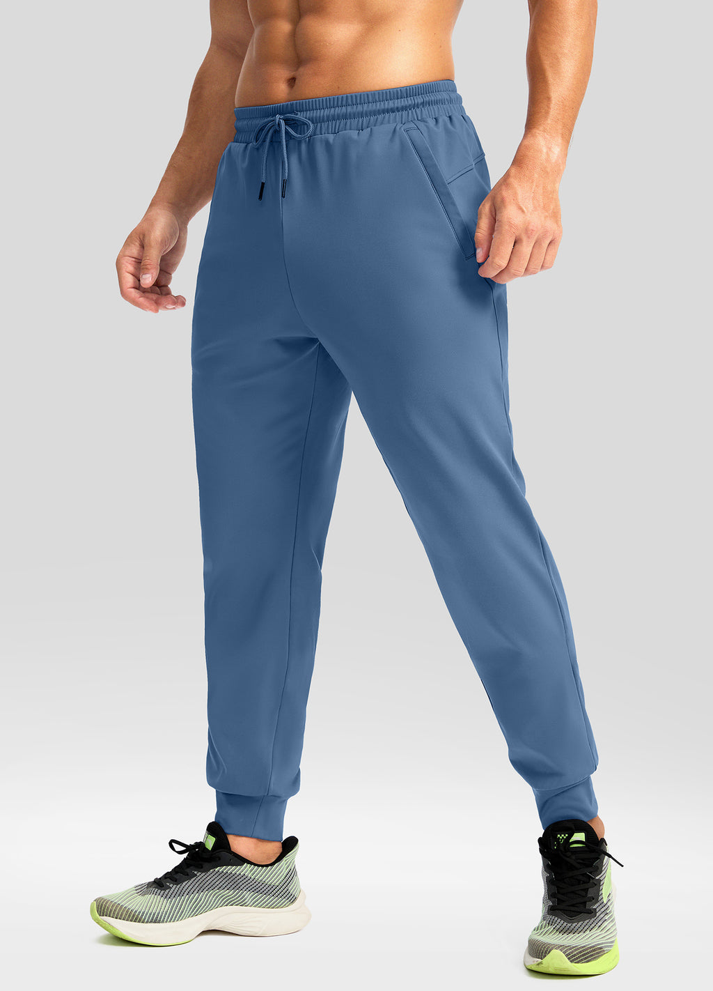 Fleece Joggers with Zipper Pockets Sweatpants